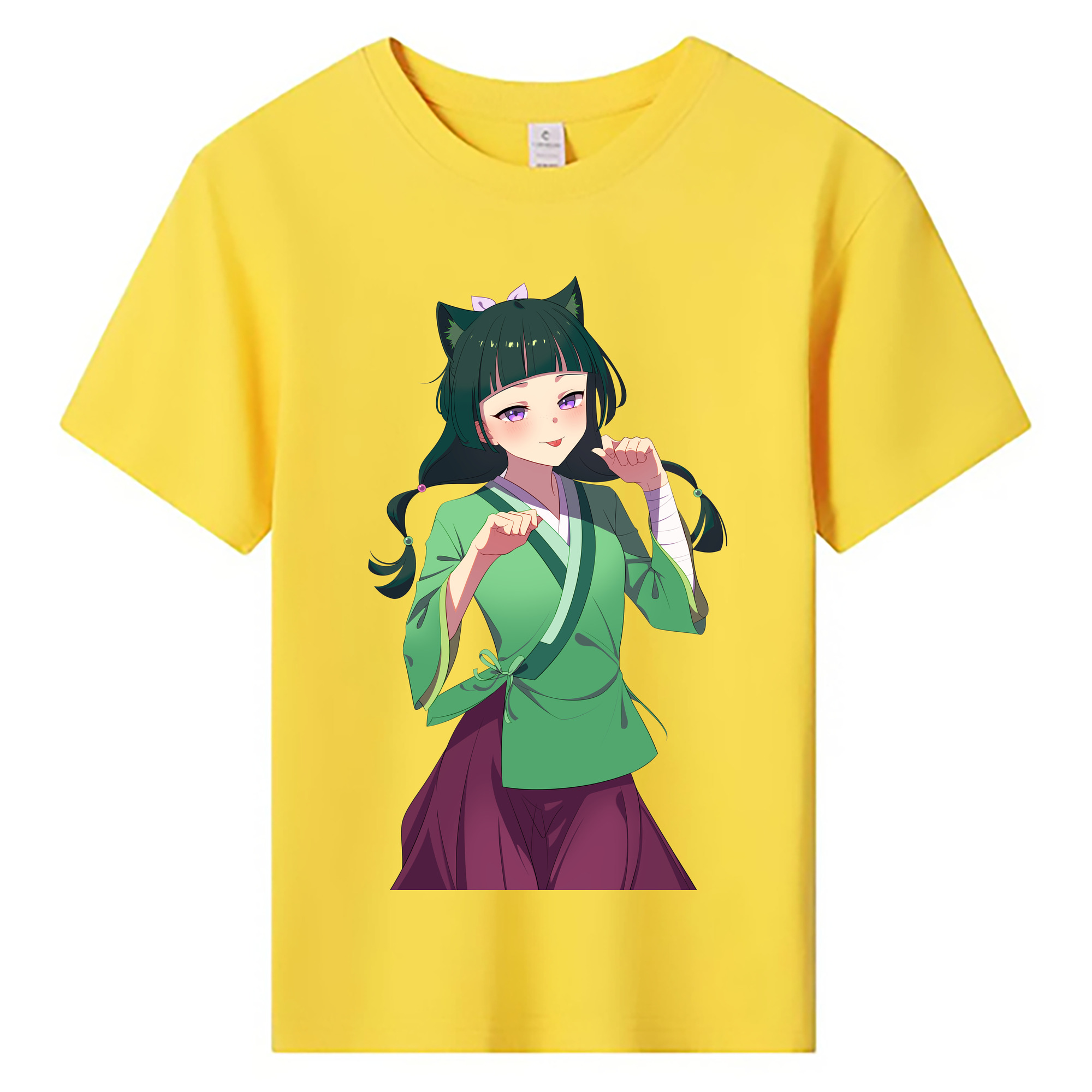 （画像用） 薬屋のひとりごと The Apothecary Diaries 綿100％キッズTシャツ（フロントプリント）