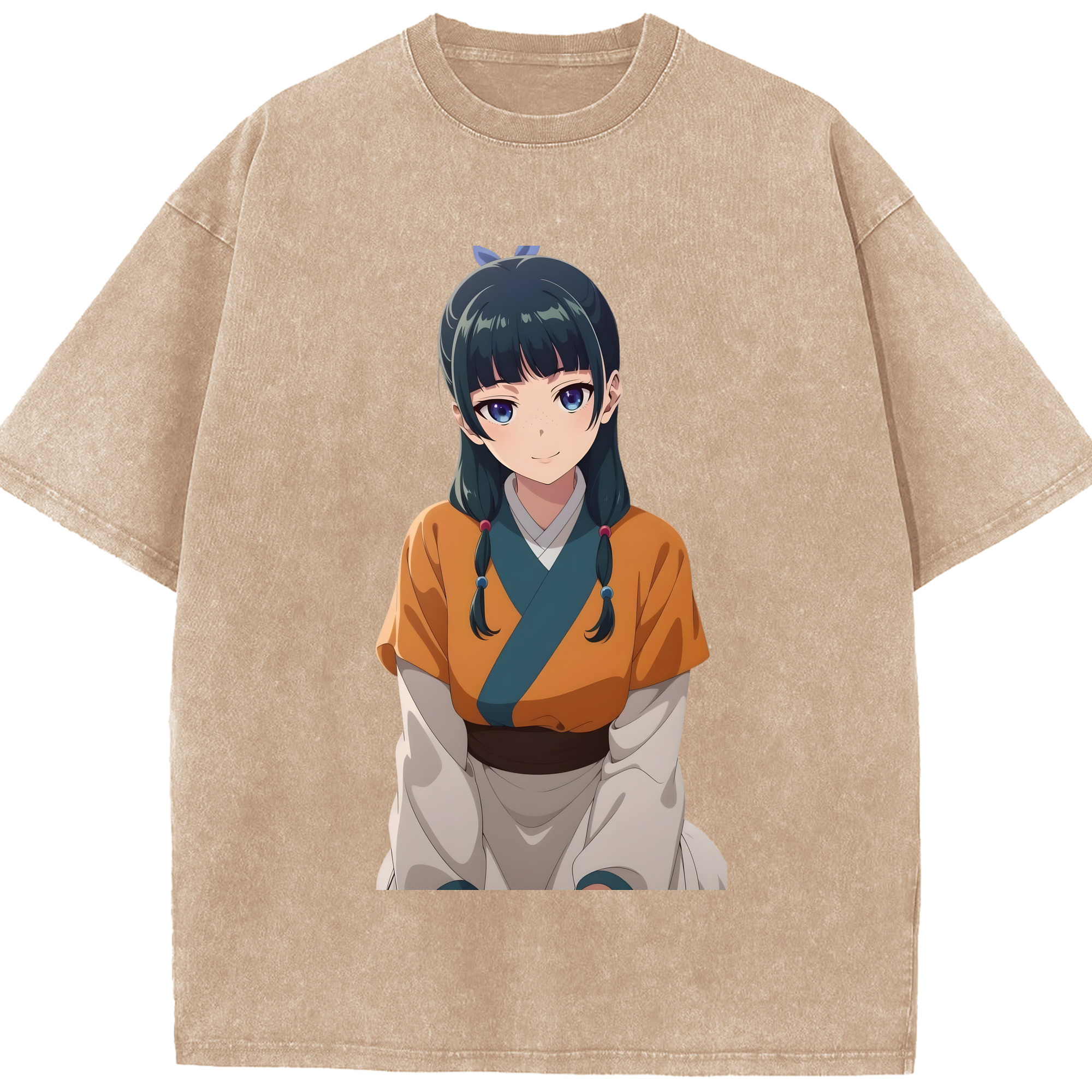 （画像用） 薬屋のひとりごと The Apothecary Diaries 綿100% ヴィンテージ風 半袖Tシャツ（フロントプリント）
