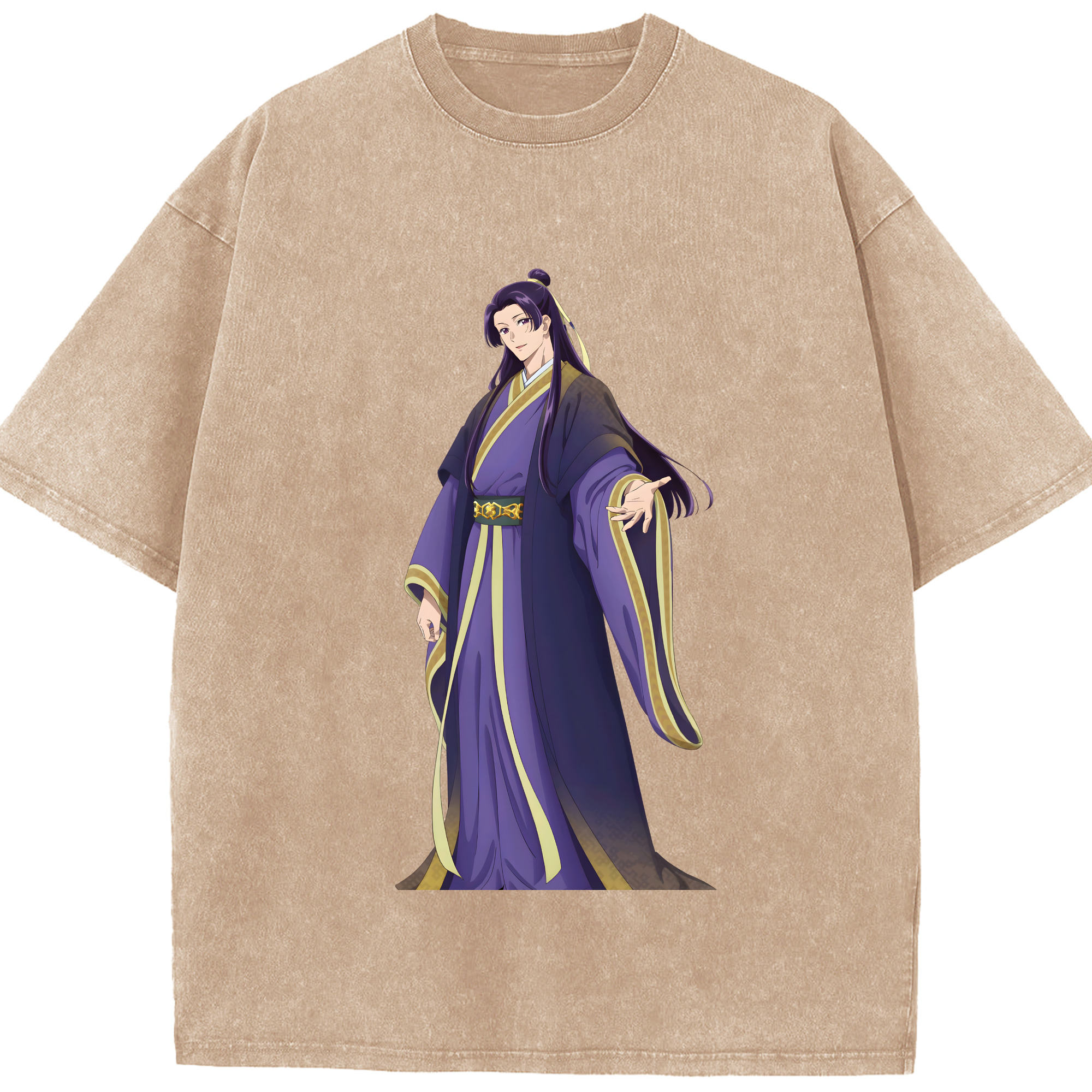 （画像用） 薬屋のひとりごと The Apothecary Diaries 綿100% ヴィンテージ風 半袖Tシャツ（フロントプリント）