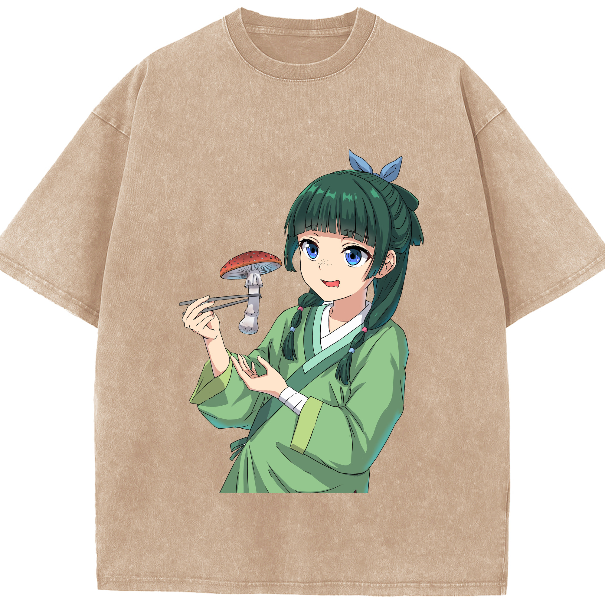 （画像用） 薬屋のひとりごと The Apothecary Diaries 綿100% ヴィンテージ風 半袖Tシャツ（フロントプリント）
