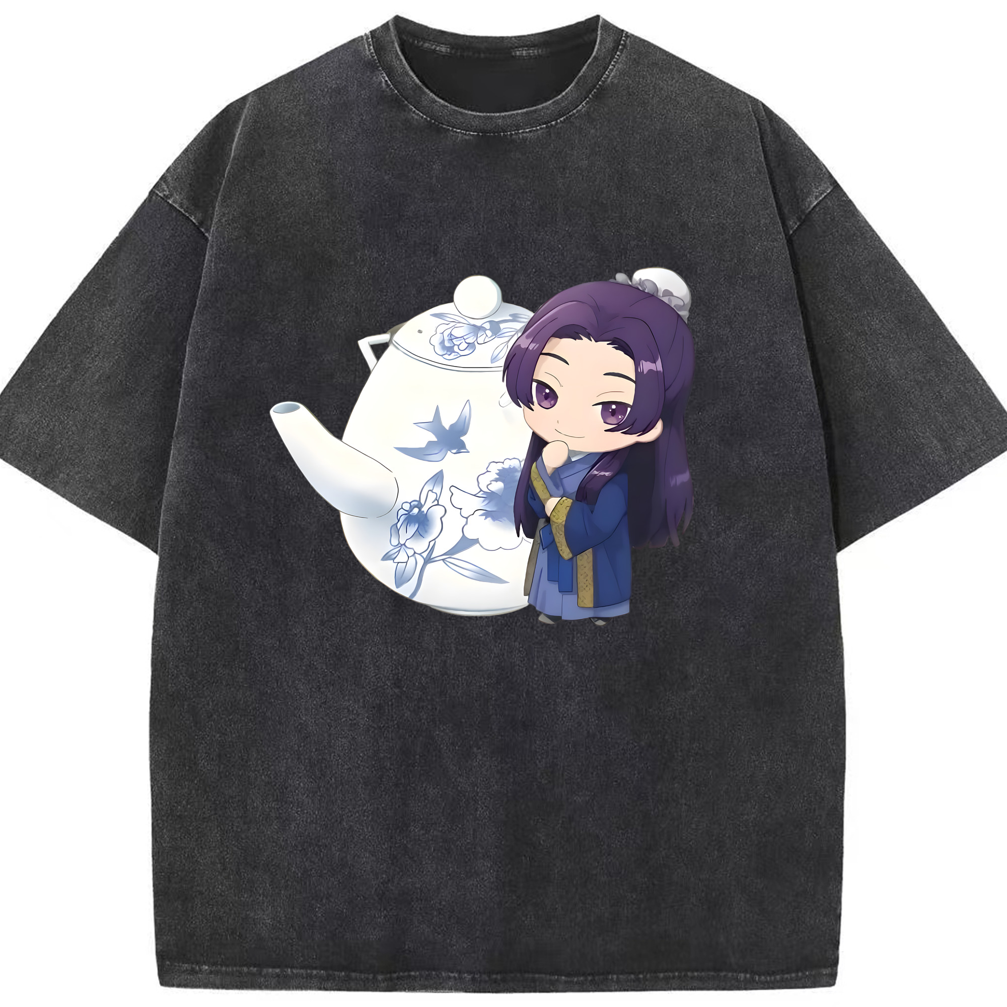 （画像用） 薬屋のひとりごと The Apothecary Diaries 綿100% ヴィンテージ風 半袖Tシャツ（フロントプリント）