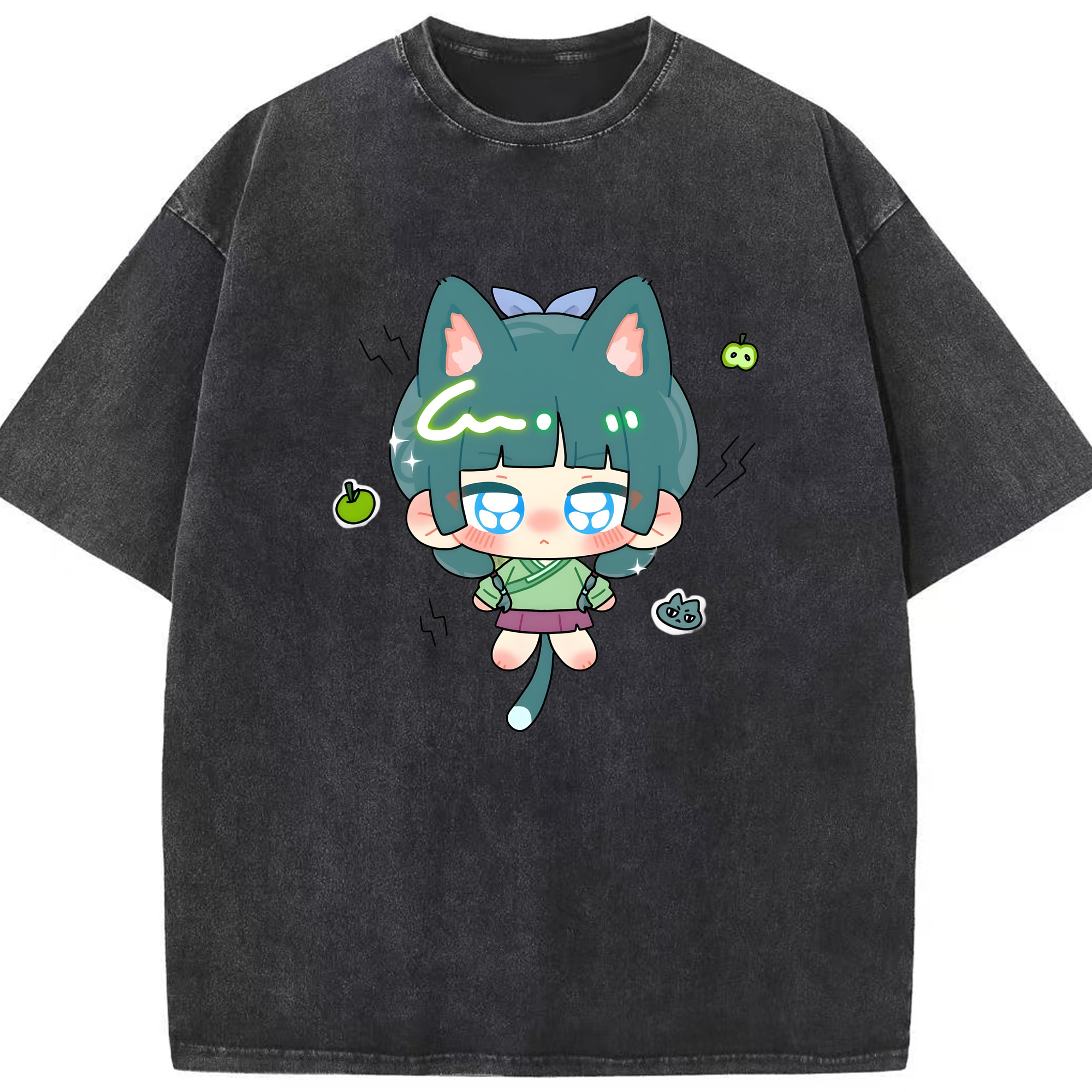 （画像用） 薬屋のひとりごと The Apothecary Diaries 綿100% ヴィンテージ風 半袖Tシャツ（フロントプリント）