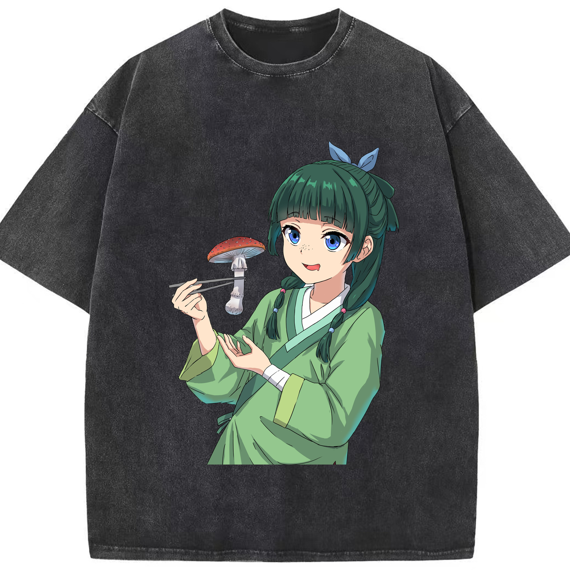 （画像用） 薬屋のひとりごと The Apothecary Diaries 綿100% ヴィンテージ風 半袖Tシャツ（フロントプリント）