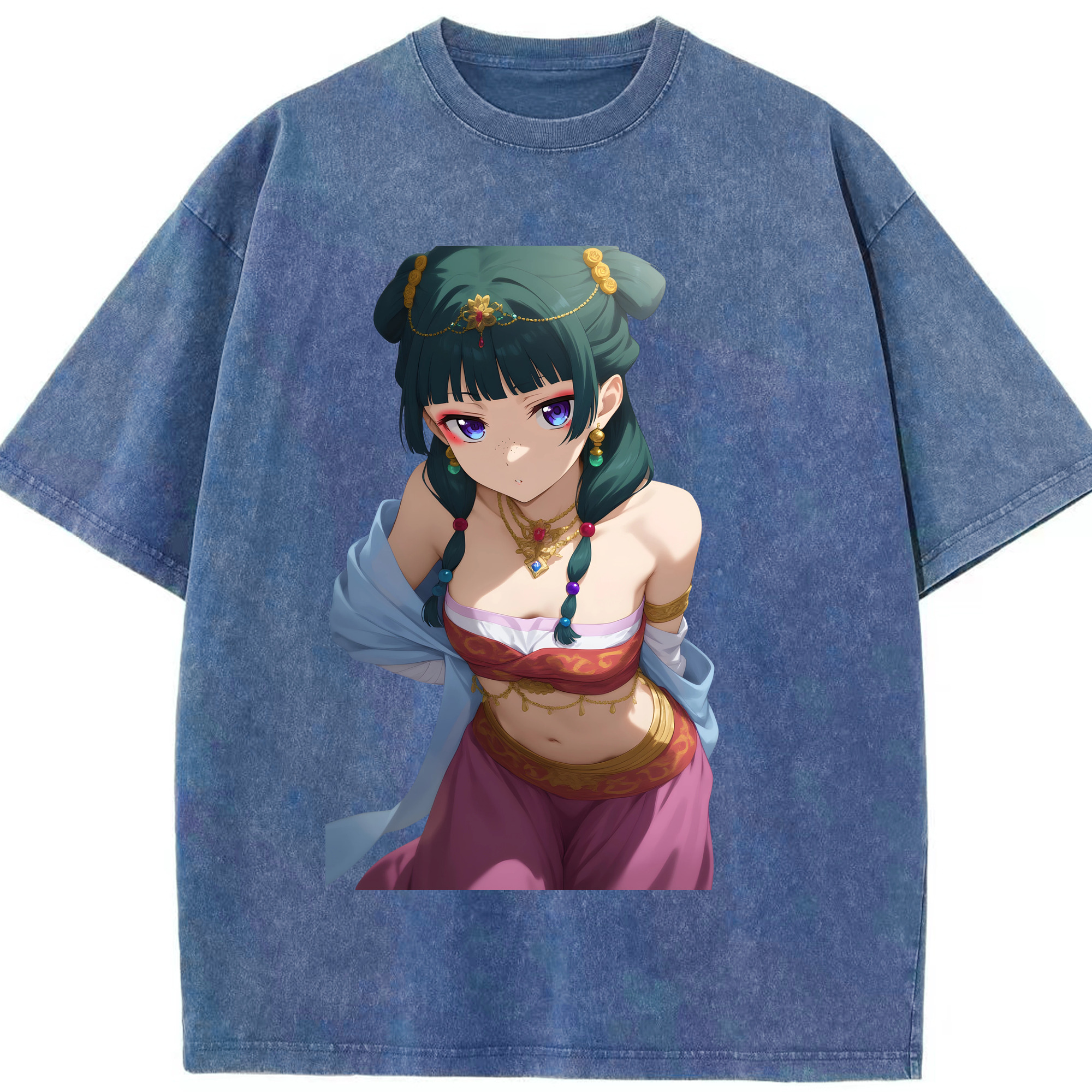 （画像用） 薬屋のひとりごと The Apothecary Diaries 綿100% ヴィンテージ風 半袖Tシャツ（フロントプリント）