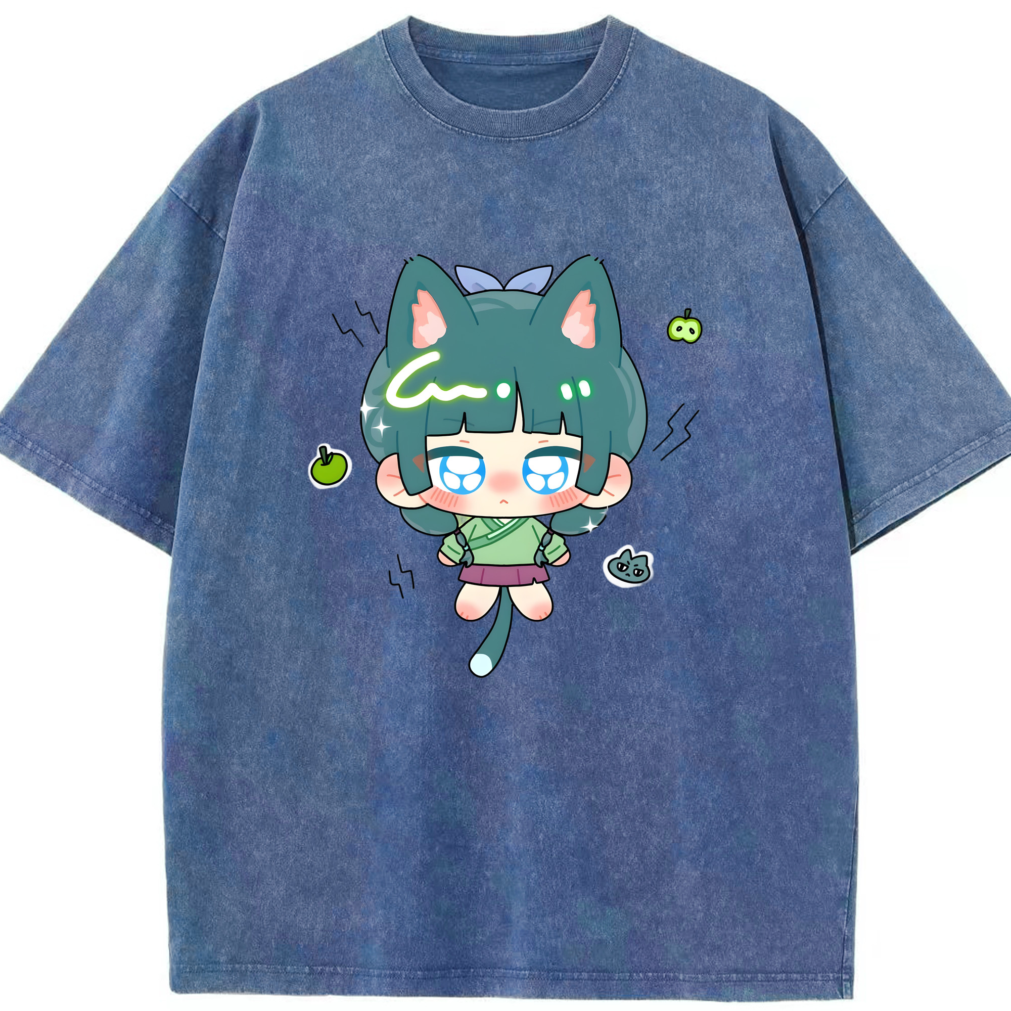 （画像用） 薬屋のひとりごと The Apothecary Diaries 綿100% ヴィンテージ風 半袖Tシャツ（フロントプリント）