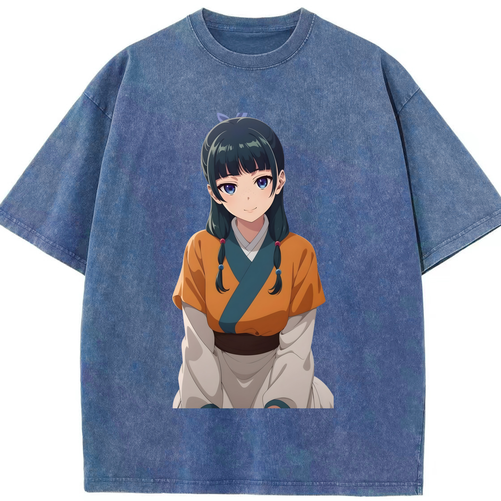 （画像用） 薬屋のひとりごと The Apothecary Diaries 綿100% ヴィンテージ風 半袖Tシャツ（フロントプリント）
