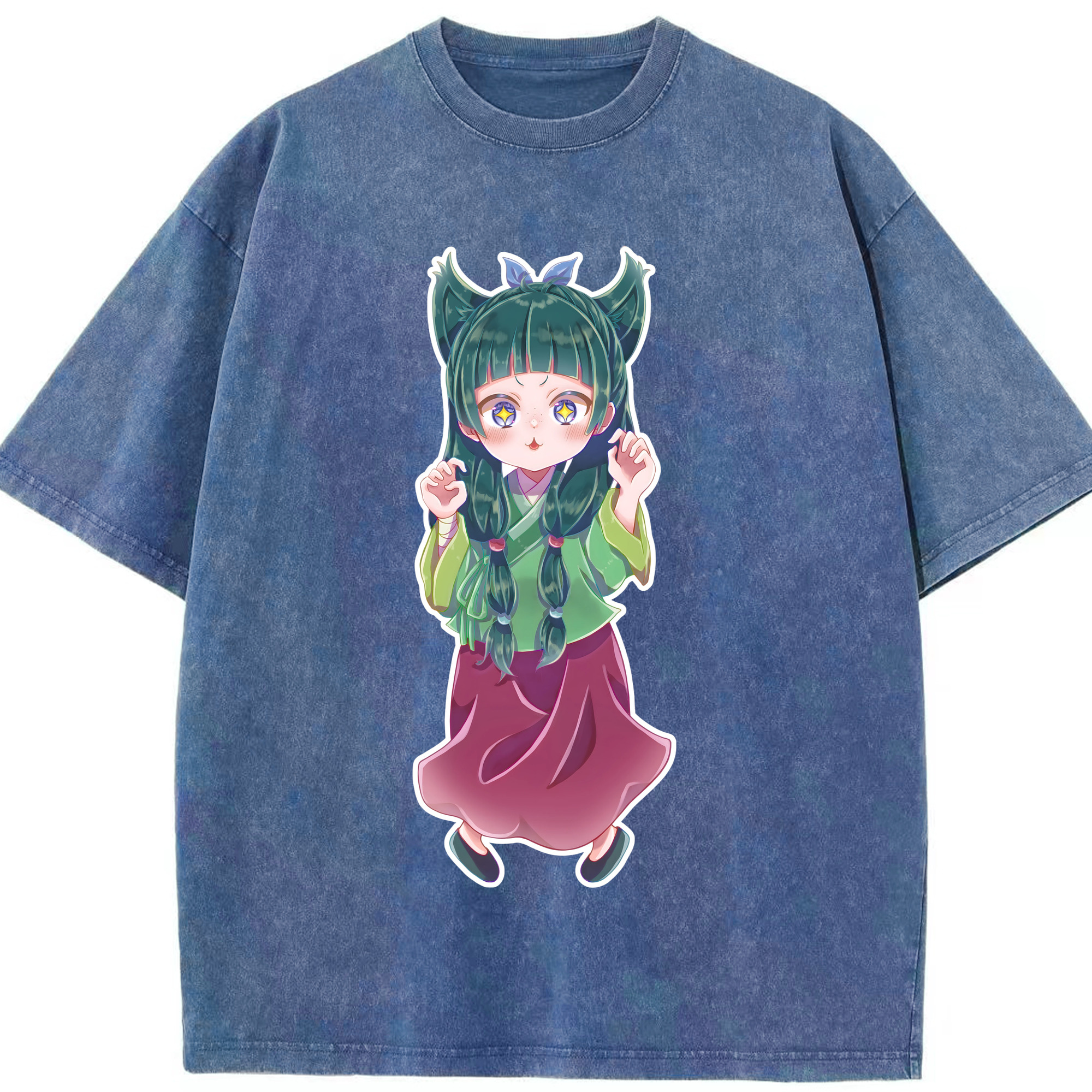 （画像用） 薬屋のひとりごと The Apothecary Diaries 綿100% ヴィンテージ風 半袖Tシャツ（フロントプリント）