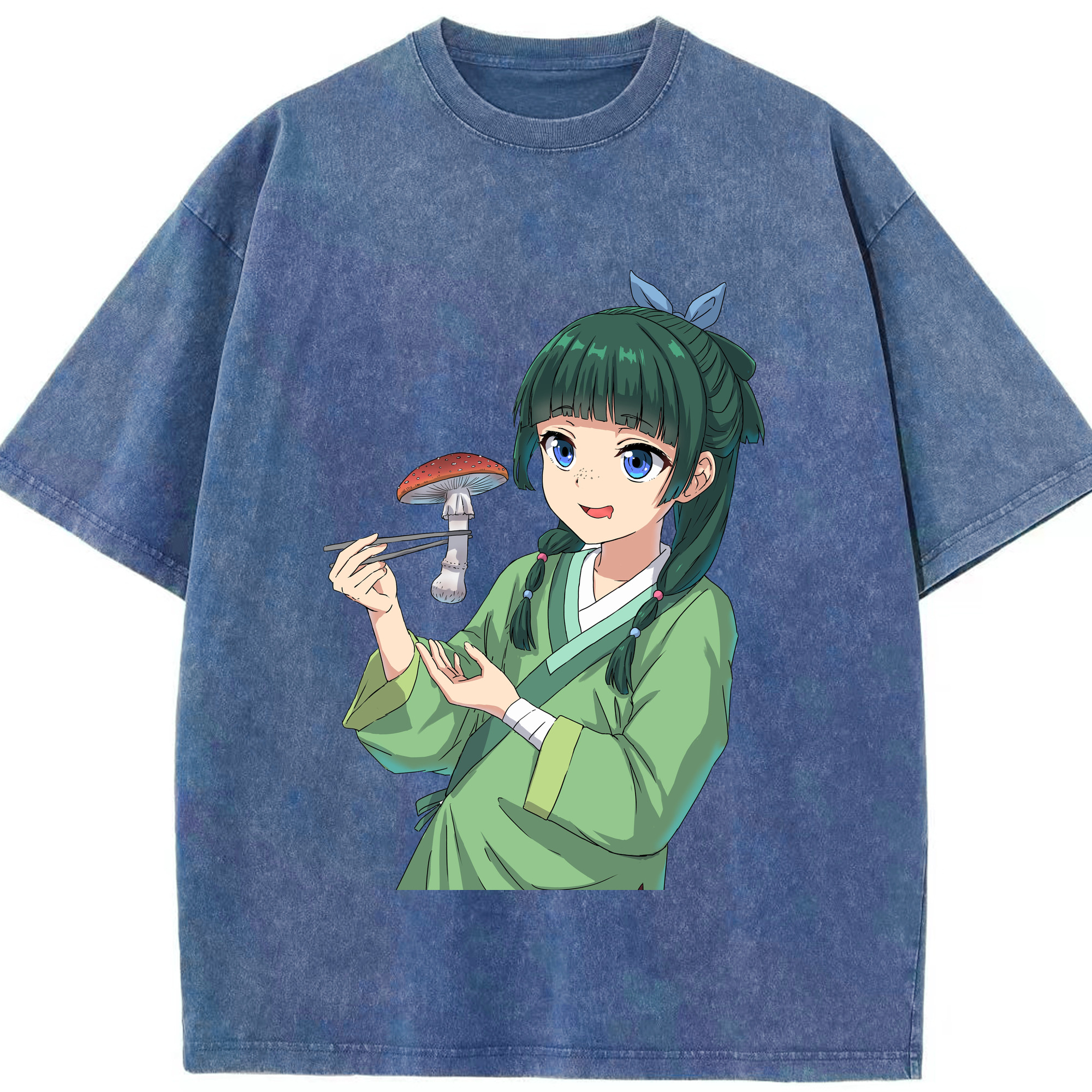 （画像用） 薬屋のひとりごと The Apothecary Diaries 綿100% ヴィンテージ風 半袖Tシャツ（フロントプリント）