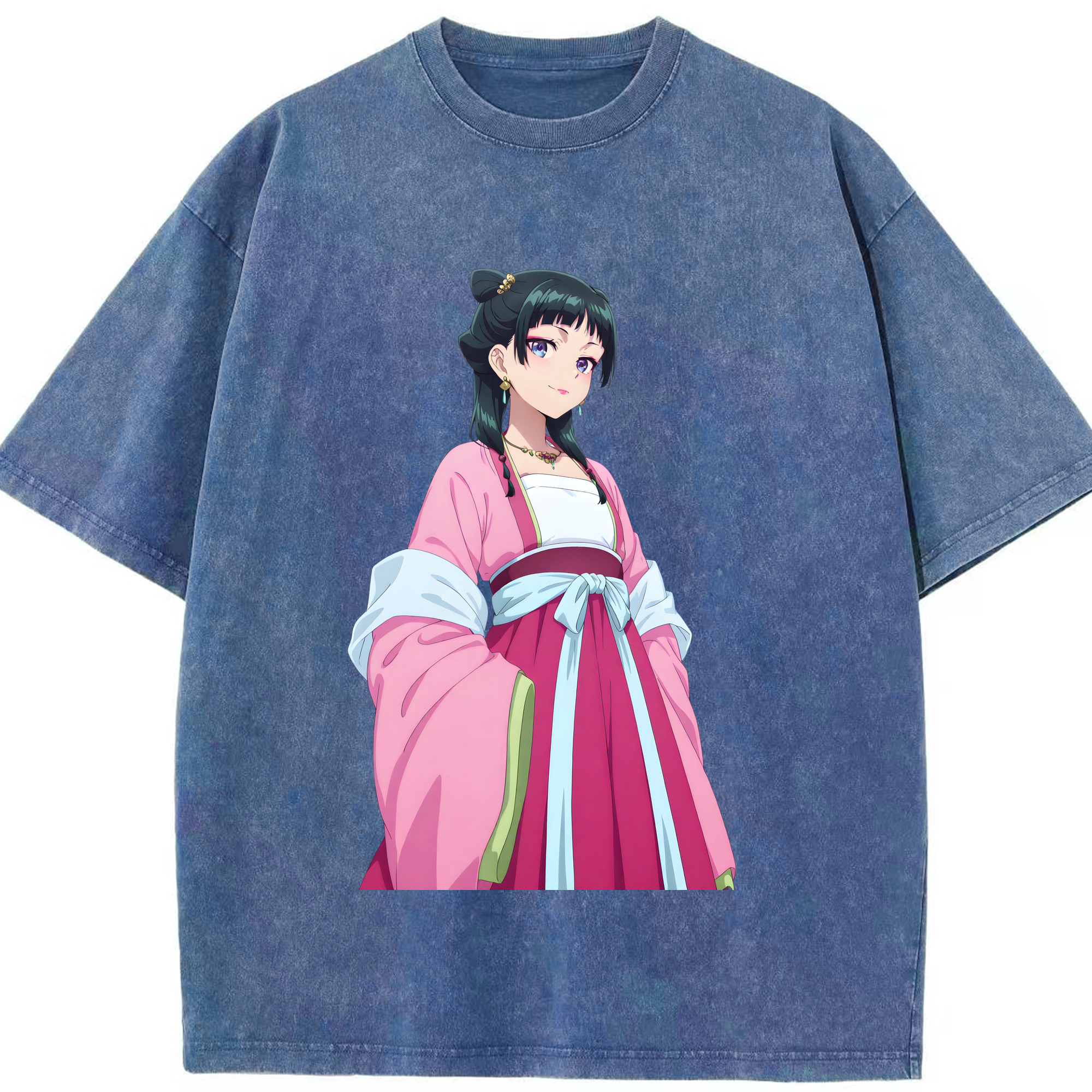 （画像用） 薬屋のひとりごと The Apothecary Diaries 綿100% ヴィンテージ風 半袖Tシャツ（フロントプリント）