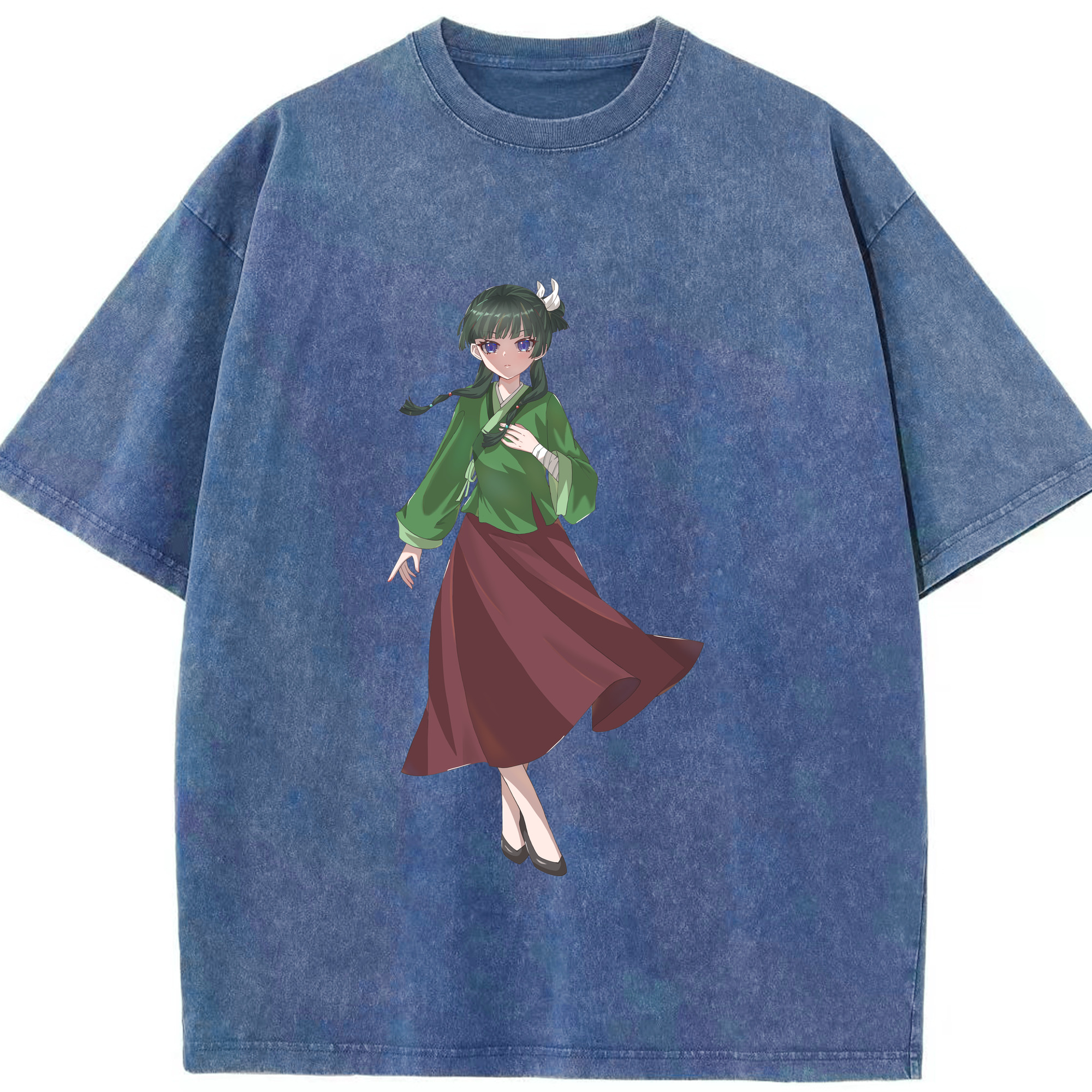 （画像用） 薬屋のひとりごと The Apothecary Diaries 綿100% ヴィンテージ風 半袖Tシャツ（フロントプリント）