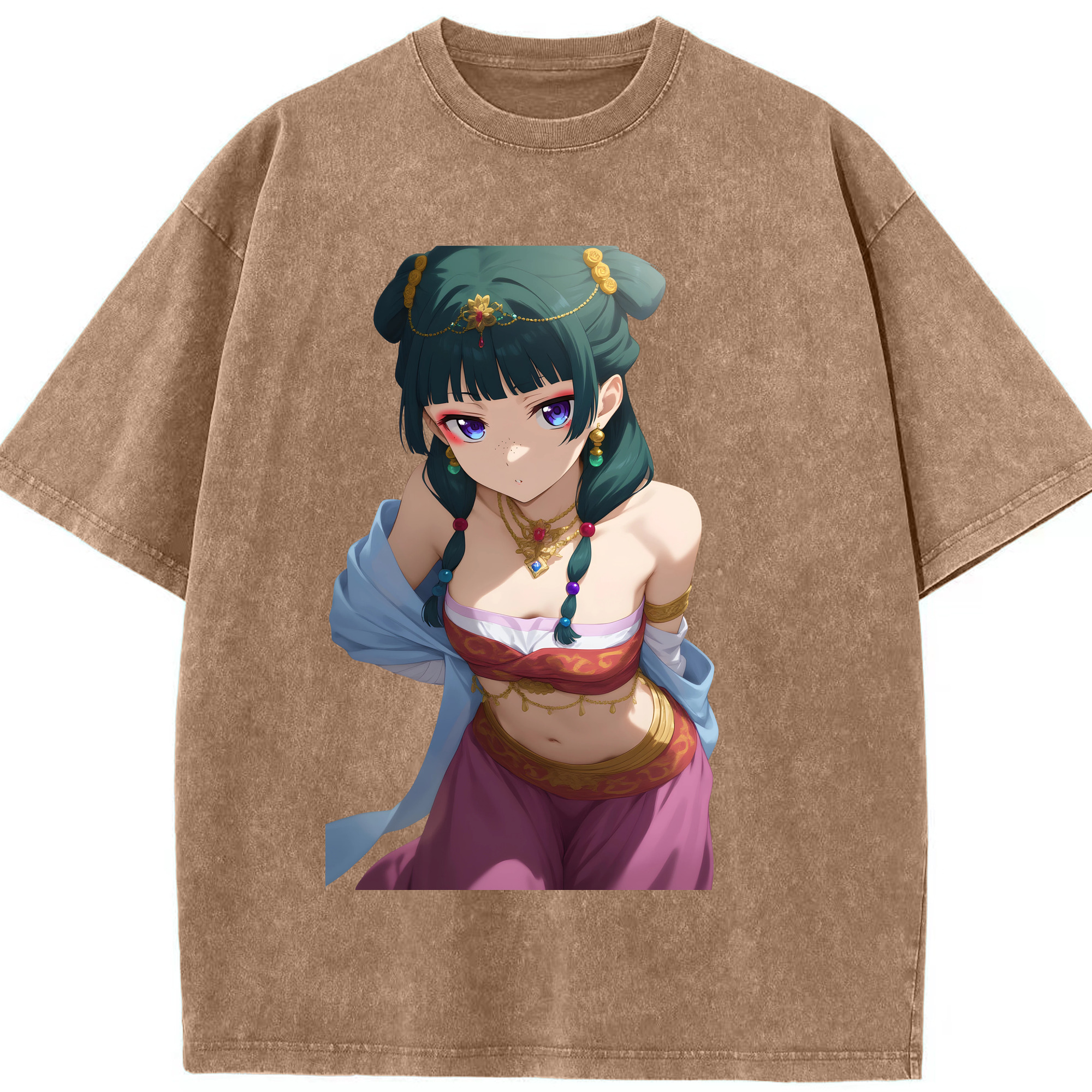 （画像用） 薬屋のひとりごと The Apothecary Diaries 綿100% ヴィンテージ風 半袖Tシャツ（フロントプリント）