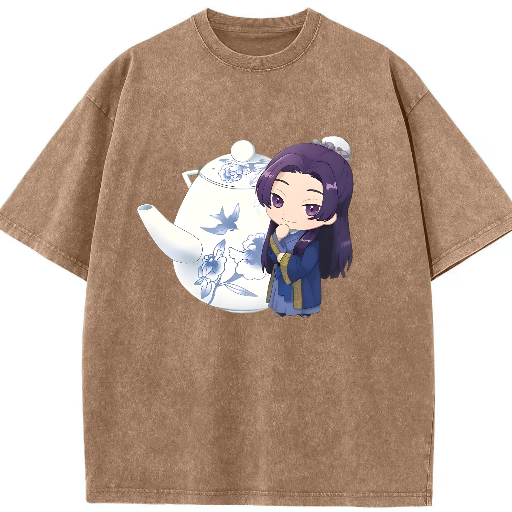 （画像用） 薬屋のひとりごと The Apothecary Diaries 綿100% ヴィンテージ風 半袖Tシャツ（フロントプリント）