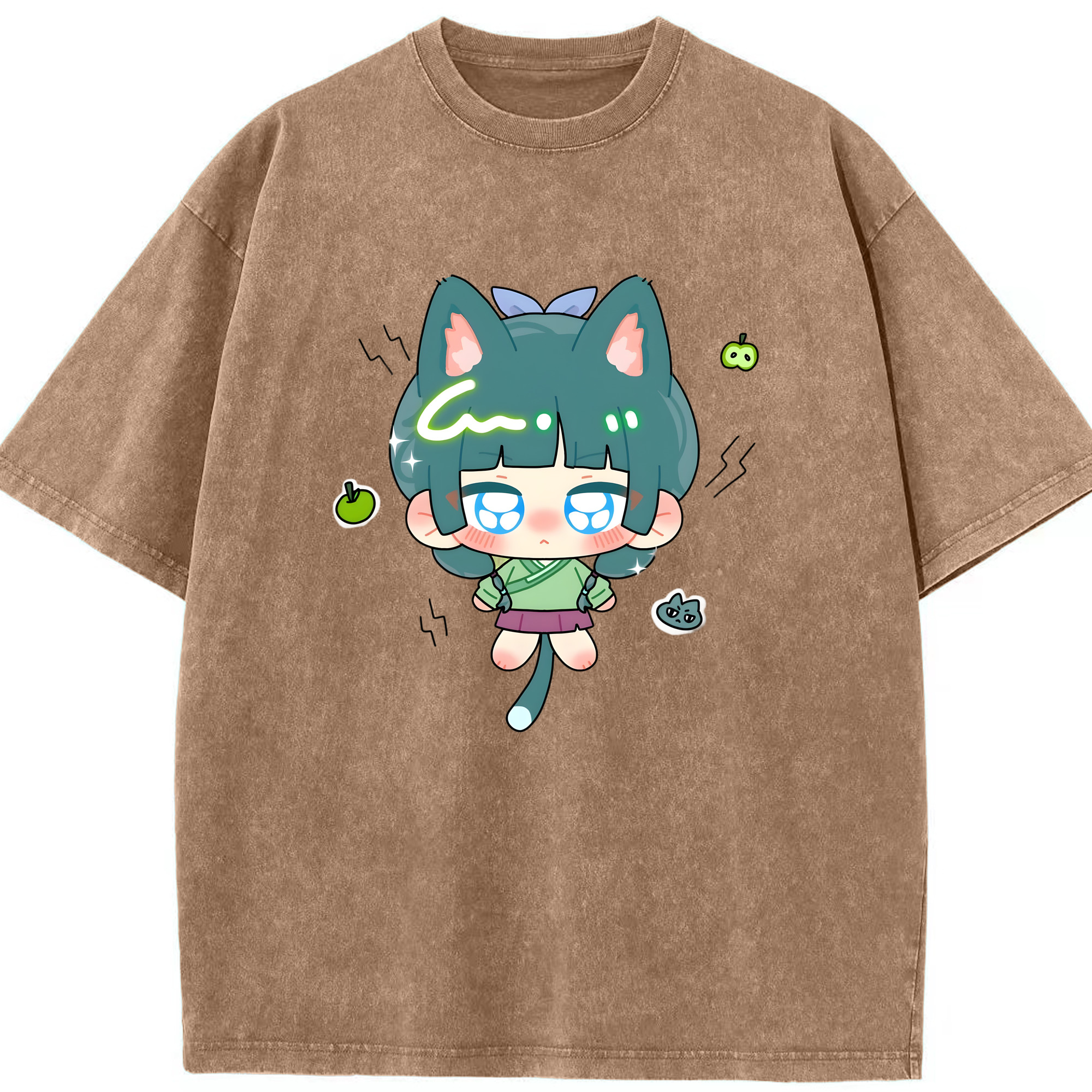（画像用） 薬屋のひとりごと The Apothecary Diaries 綿100% ヴィンテージ風 半袖Tシャツ（フロントプリント）