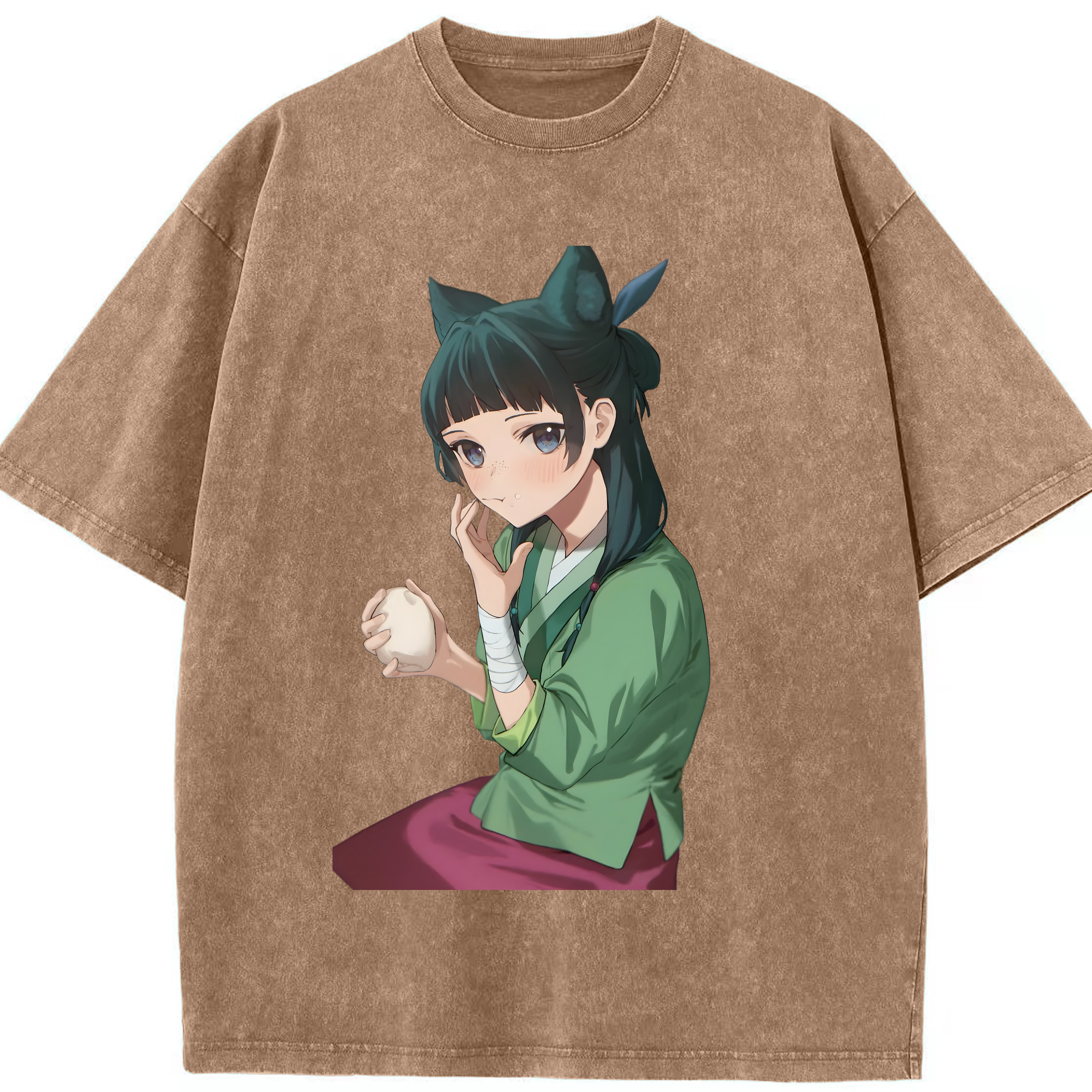 （画像用） 薬屋のひとりごと The Apothecary Diaries 綿100% ヴィンテージ風 半袖Tシャツ（フロントプリント）