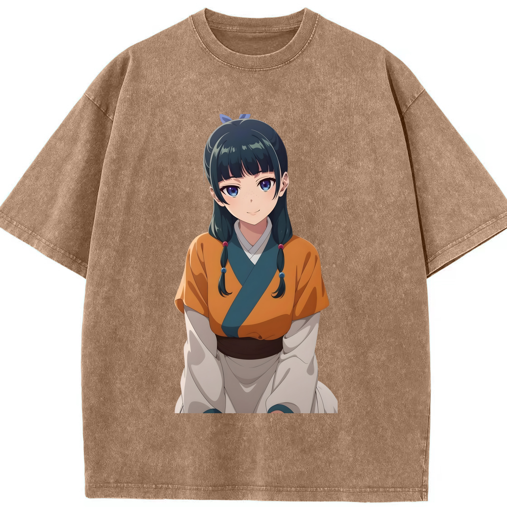 （画像用） 薬屋のひとりごと The Apothecary Diaries 綿100% ヴィンテージ風 半袖Tシャツ（フロントプリント）