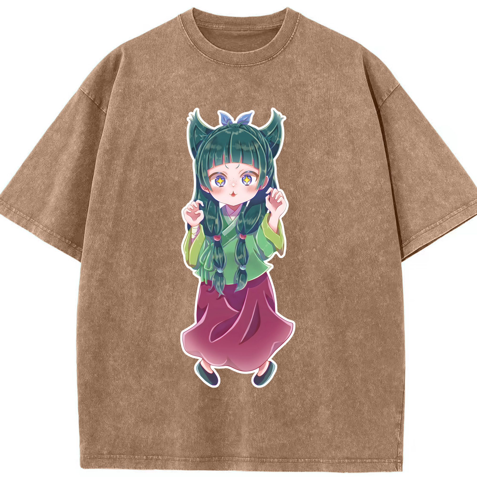 （画像用） 薬屋のひとりごと The Apothecary Diaries 綿100% ヴィンテージ風 半袖Tシャツ（フロントプリント）