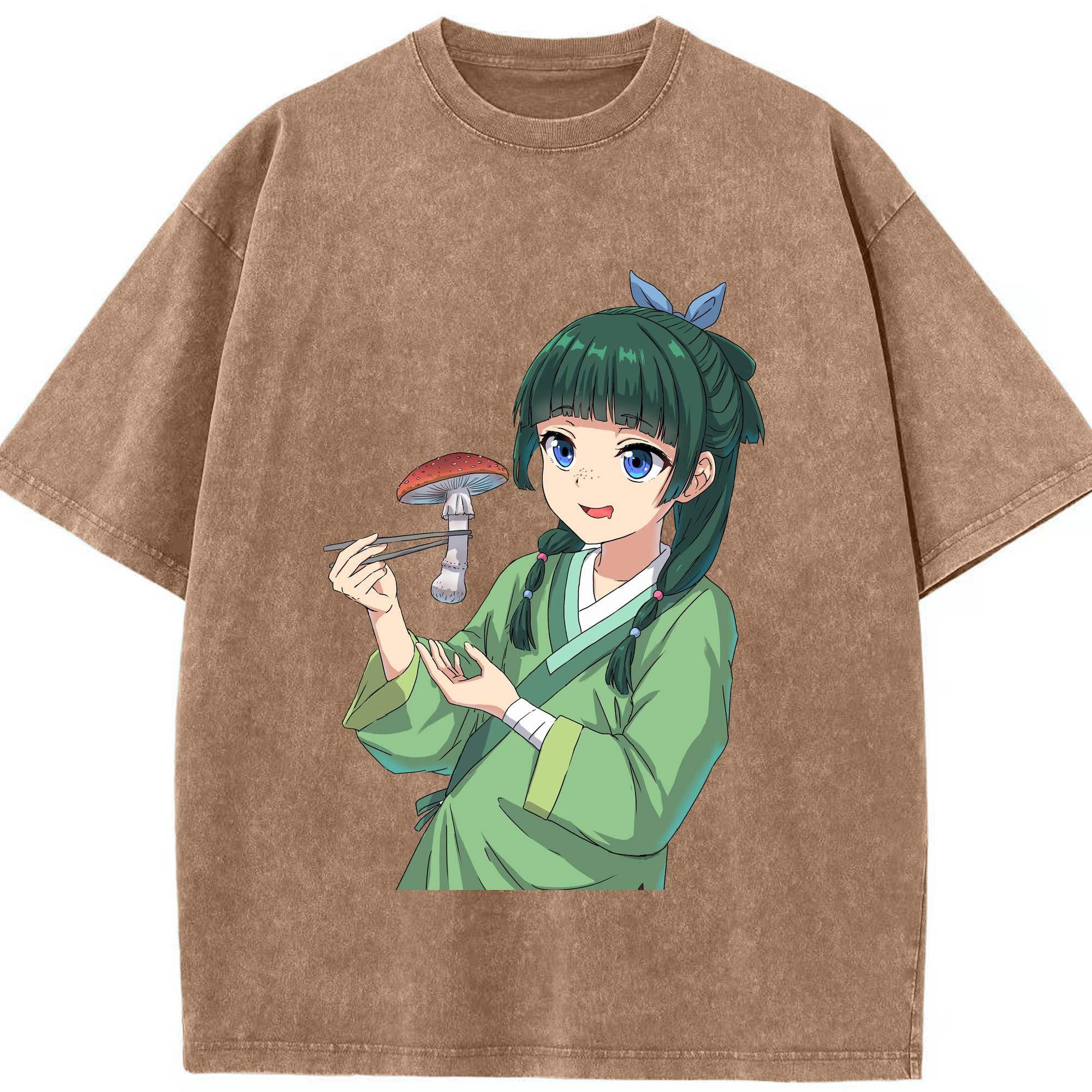（画像用） 薬屋のひとりごと The Apothecary Diaries 綿100% ヴィンテージ風 半袖Tシャツ（フロントプリント）