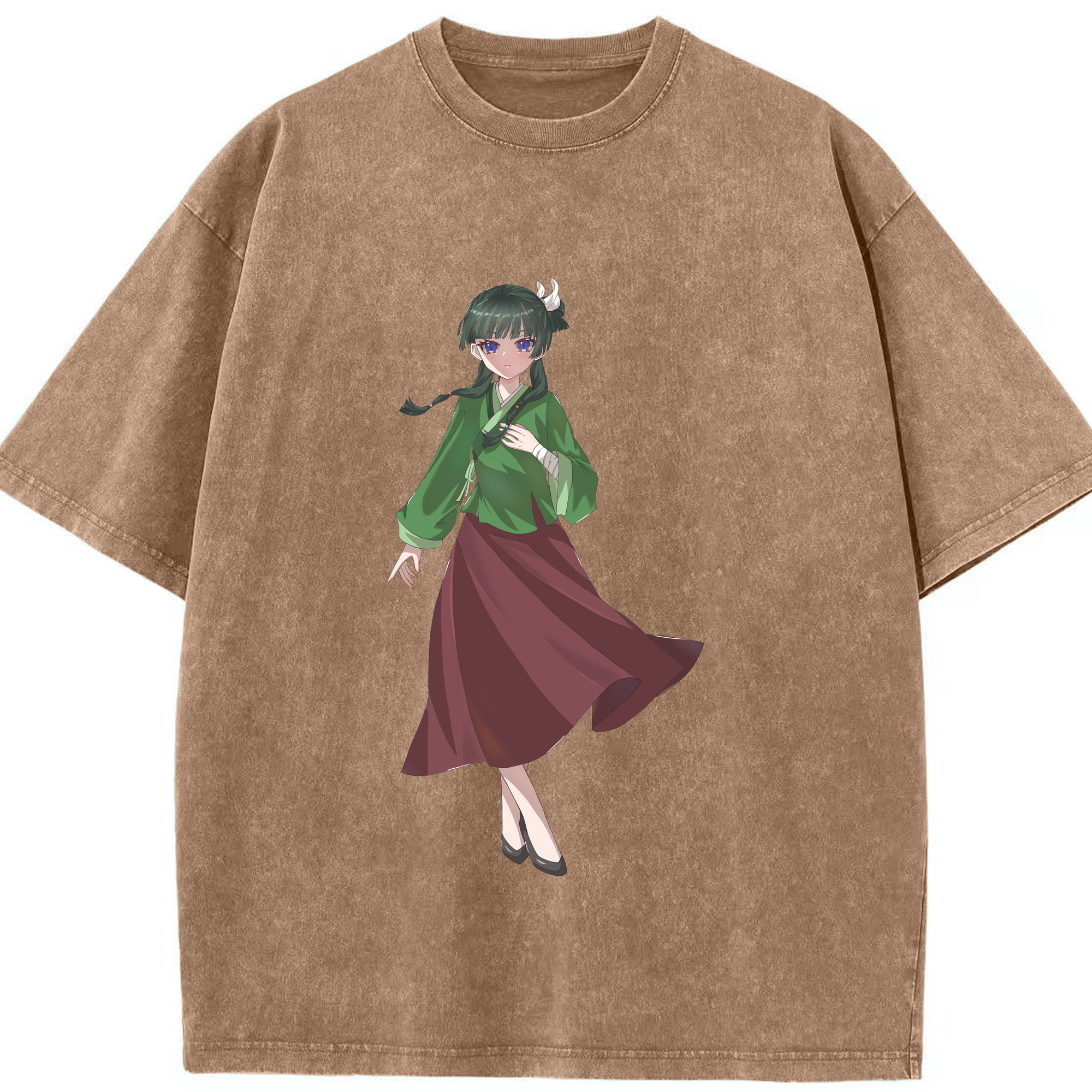 （画像用） 薬屋のひとりごと The Apothecary Diaries 綿100% ヴィンテージ風 半袖Tシャツ（フロントプリント）