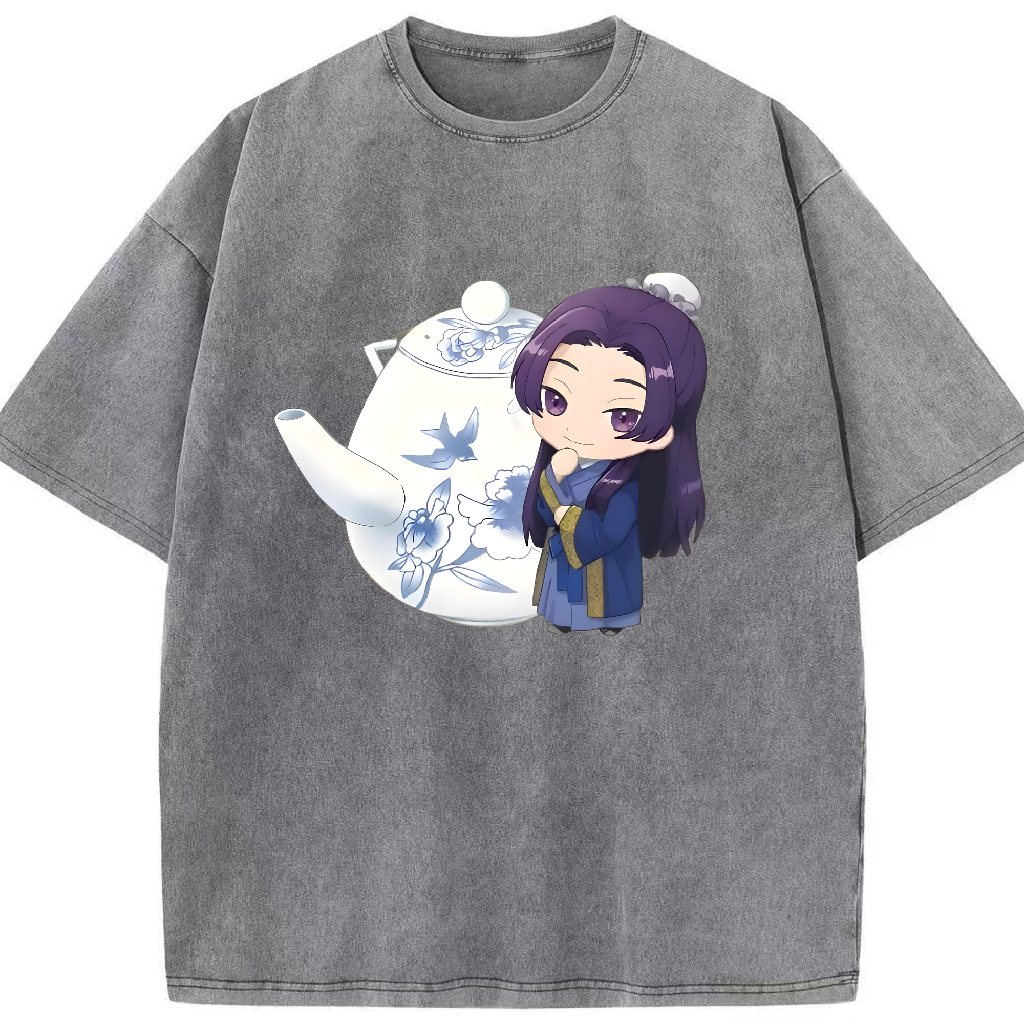 （画像用） 薬屋のひとりごと The Apothecary Diaries 綿100% ヴィンテージ風 半袖Tシャツ（フロントプリント）