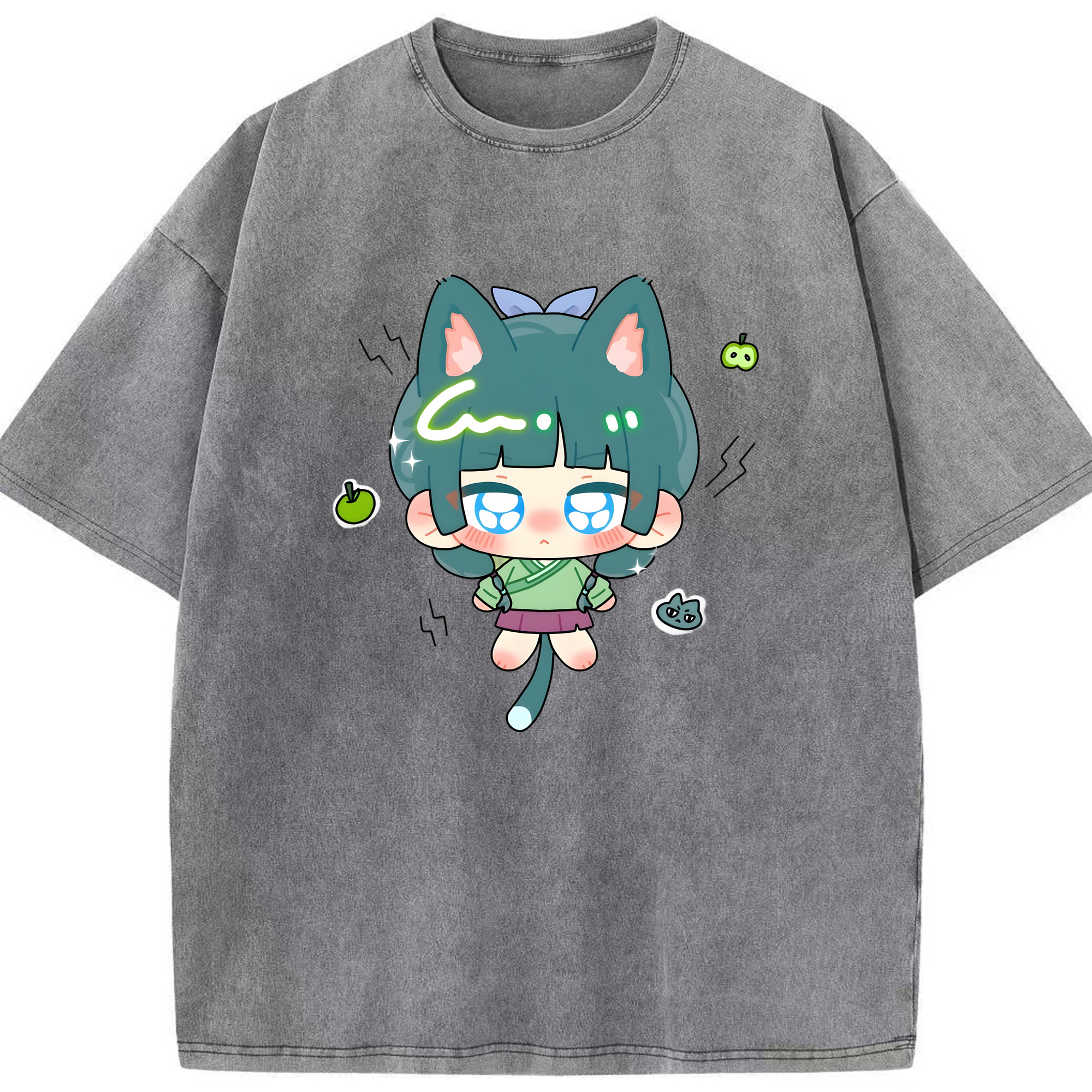 （画像用） 薬屋のひとりごと The Apothecary Diaries 綿100% ヴィンテージ風 半袖Tシャツ（フロントプリント）