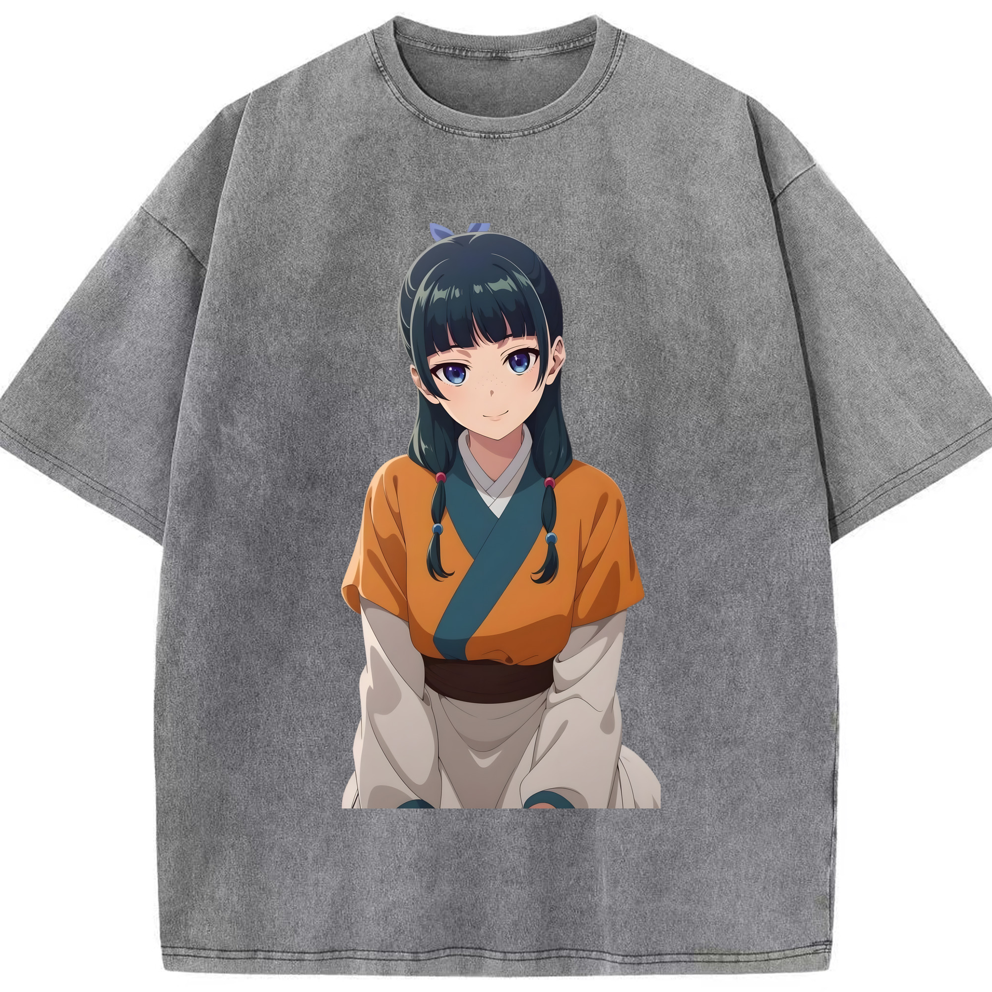 （画像用） 薬屋のひとりごと The Apothecary Diaries 綿100% ヴィンテージ風 半袖Tシャツ（フロントプリント）