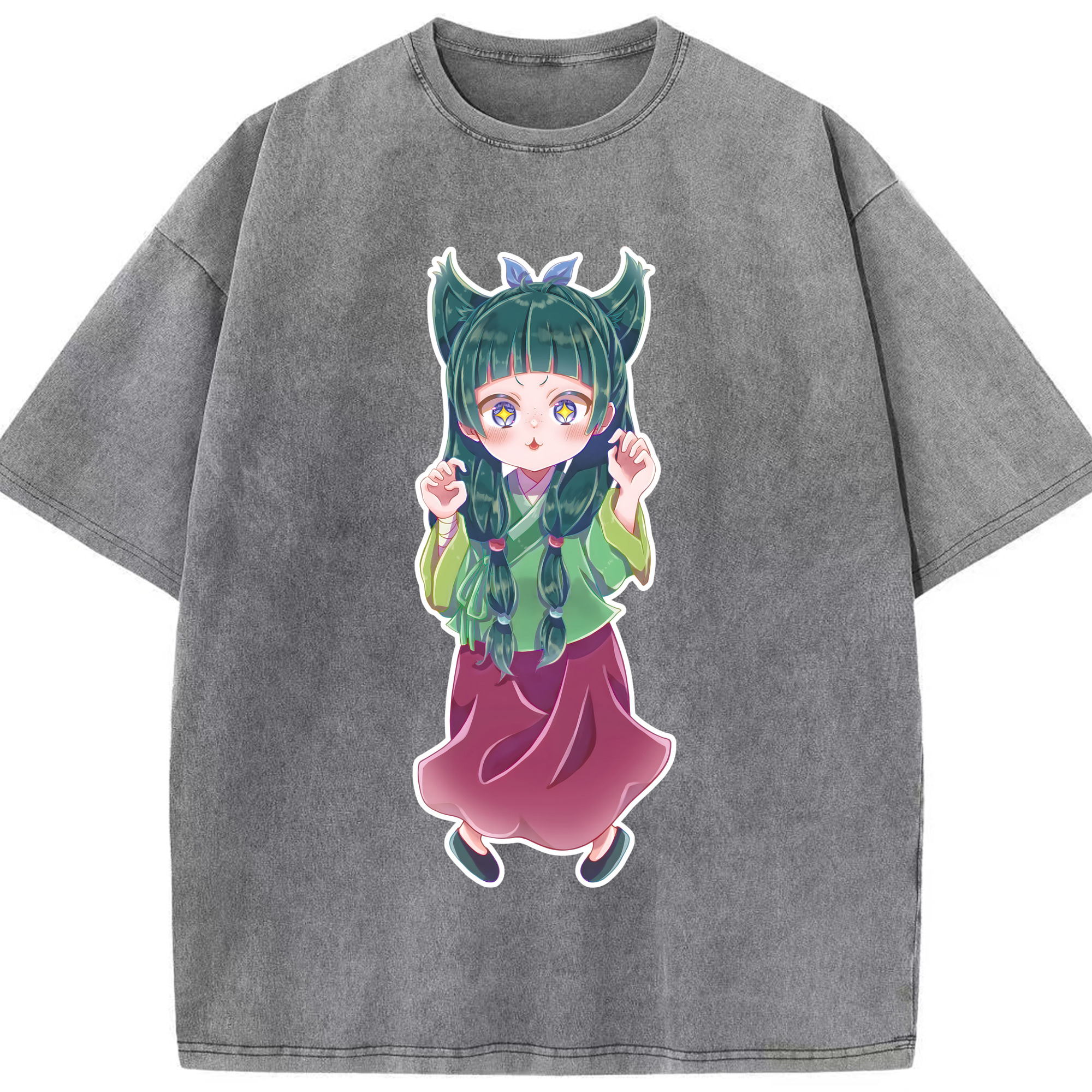 （画像用） 薬屋のひとりごと The Apothecary Diaries 綿100% ヴィンテージ風 半袖Tシャツ（フロントプリント）