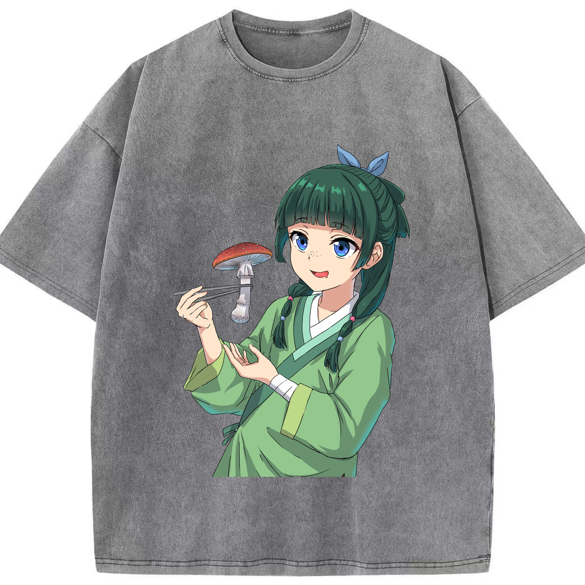 （画像用） 薬屋のひとりごと The Apothecary Diaries 綿100% ヴィンテージ風 半袖Tシャツ（フロントプリント）