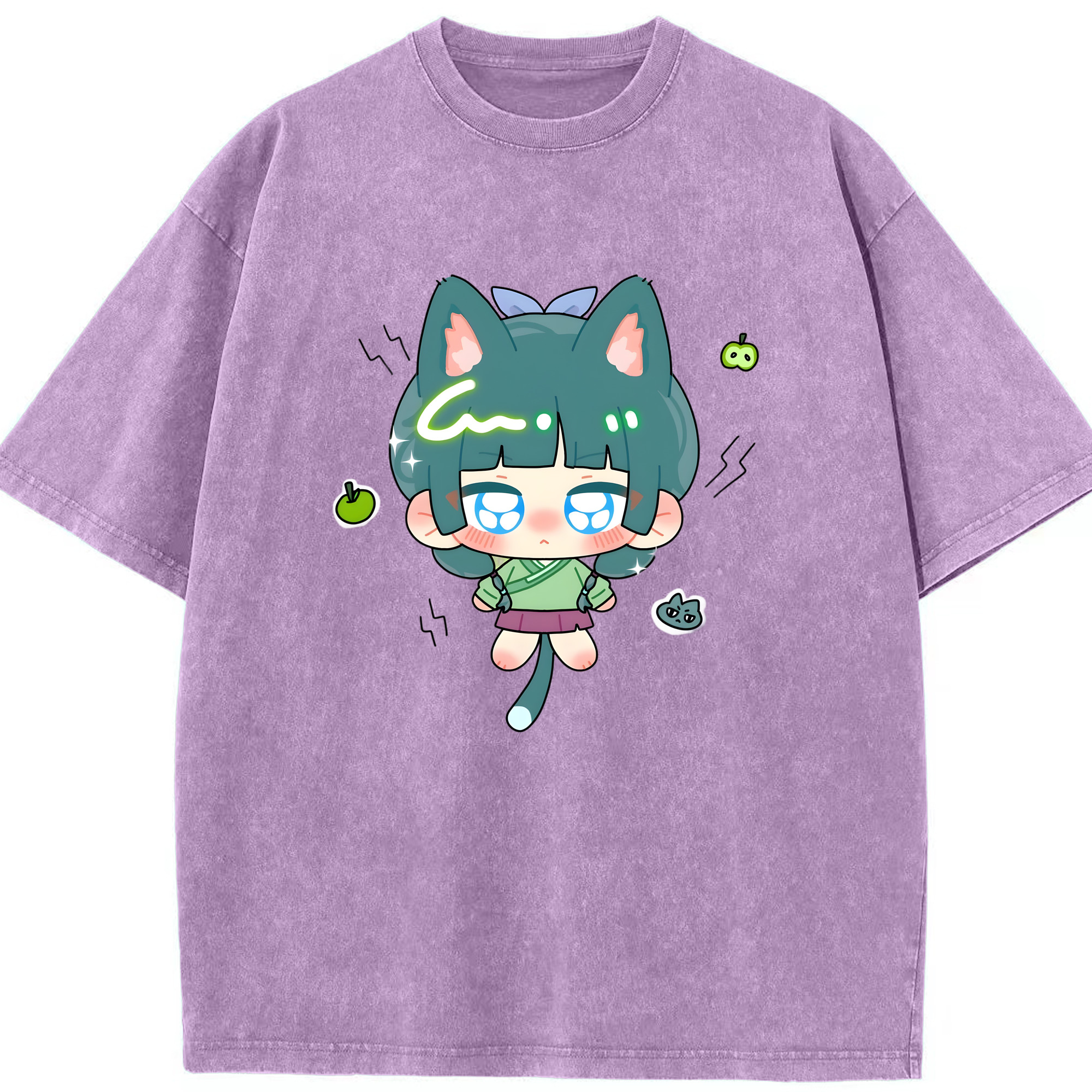 （画像用） 薬屋のひとりごと The Apothecary Diaries 綿100% ヴィンテージ風 半袖Tシャツ（フロントプリント）