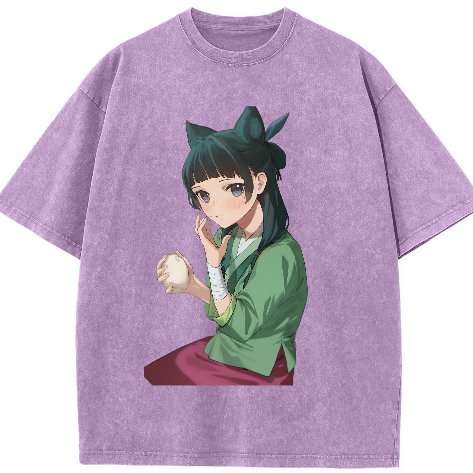 （画像用） 薬屋のひとりごと The Apothecary Diaries 綿100% ヴィンテージ風 半袖Tシャツ（フロントプリント）