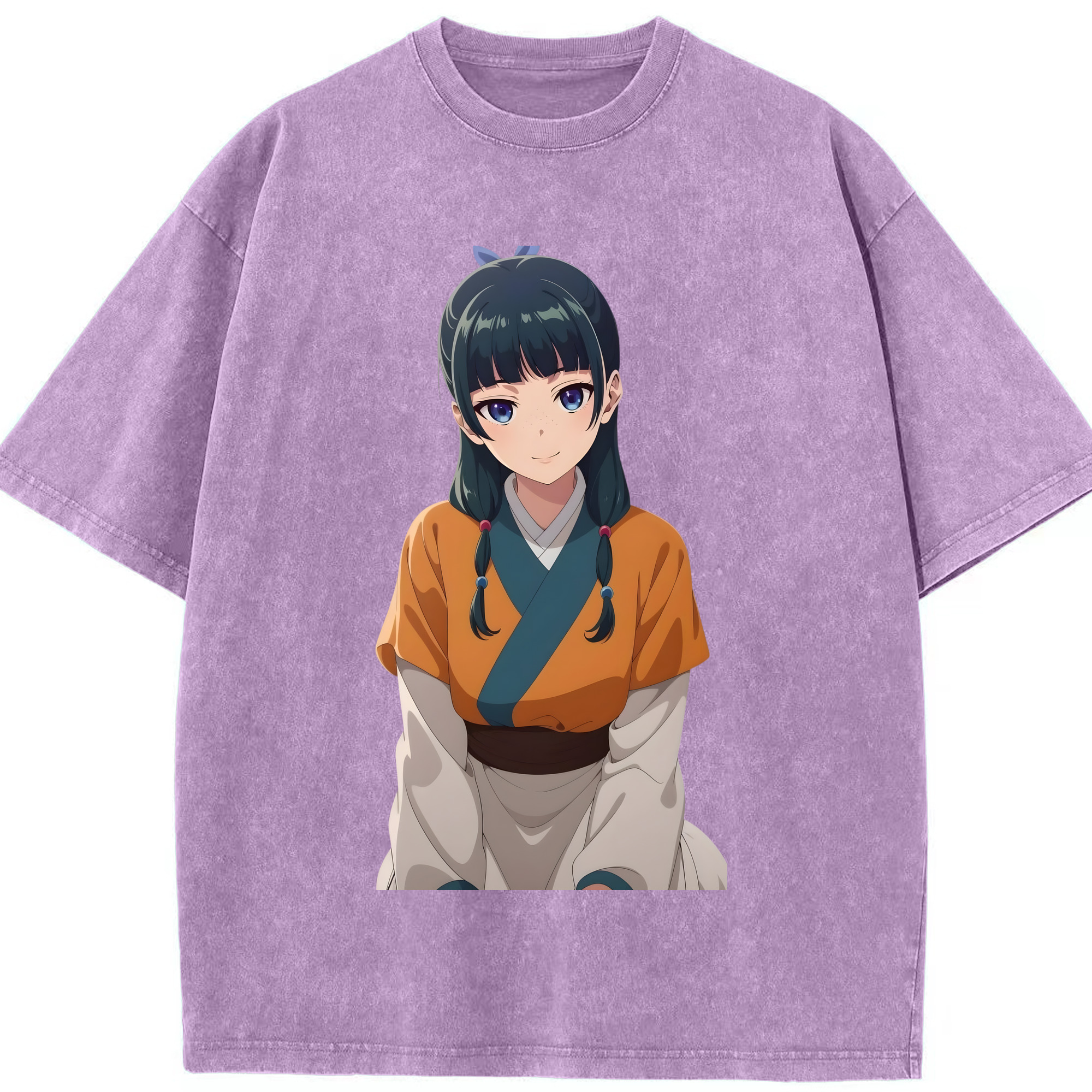（画像用） 薬屋のひとりごと The Apothecary Diaries 綿100% ヴィンテージ風 半袖Tシャツ（フロントプリント）