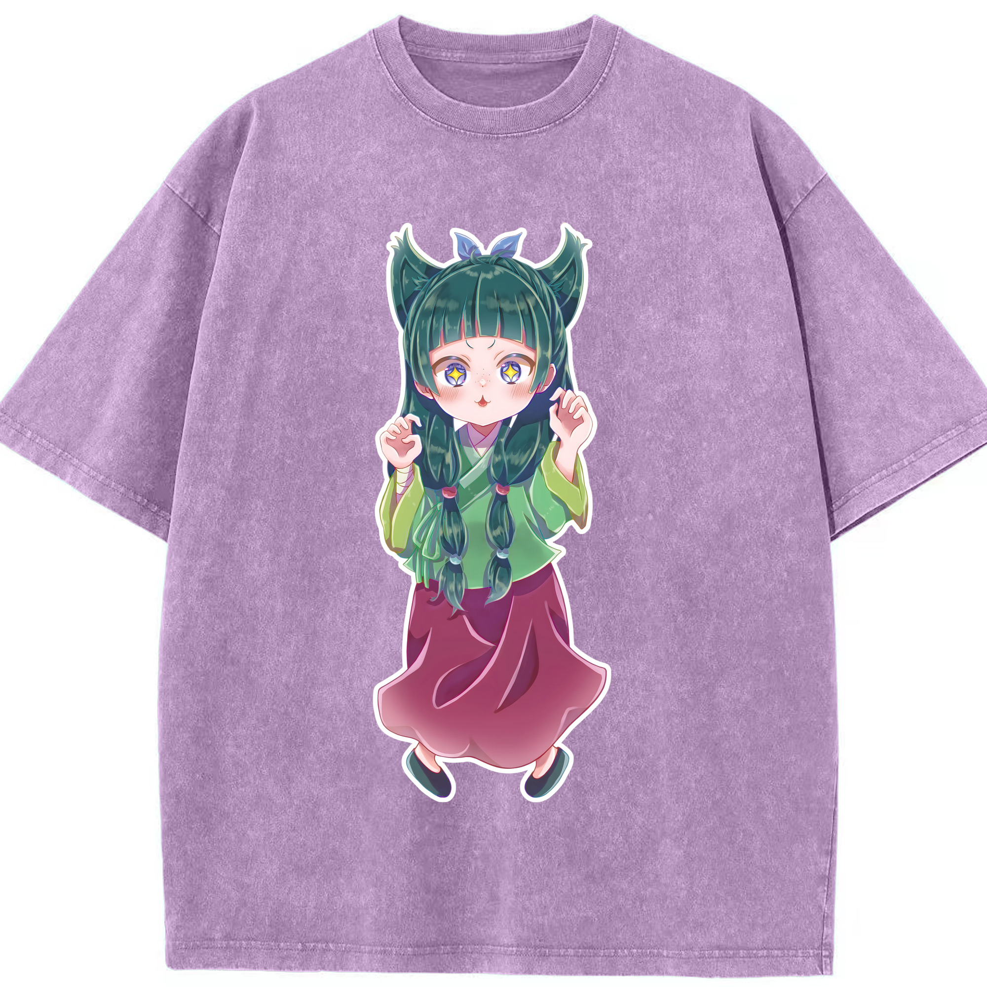 （画像用） 薬屋のひとりごと The Apothecary Diaries 綿100% ヴィンテージ風 半袖Tシャツ（フロントプリント）
