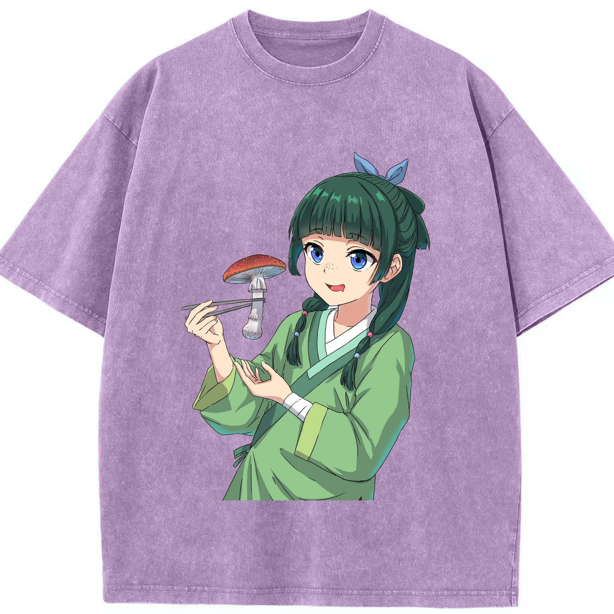 （画像用） 薬屋のひとりごと The Apothecary Diaries 綿100% ヴィンテージ風 半袖Tシャツ（フロントプリント）