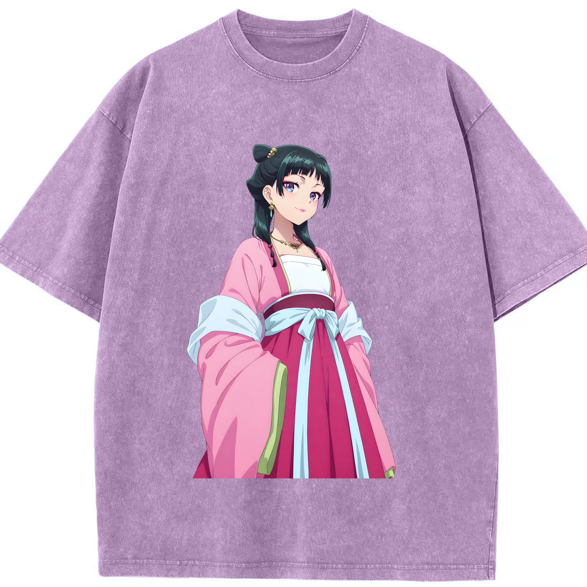 （画像用） 薬屋のひとりごと The Apothecary Diaries 綿100% ヴィンテージ風 半袖Tシャツ（フロントプリント）