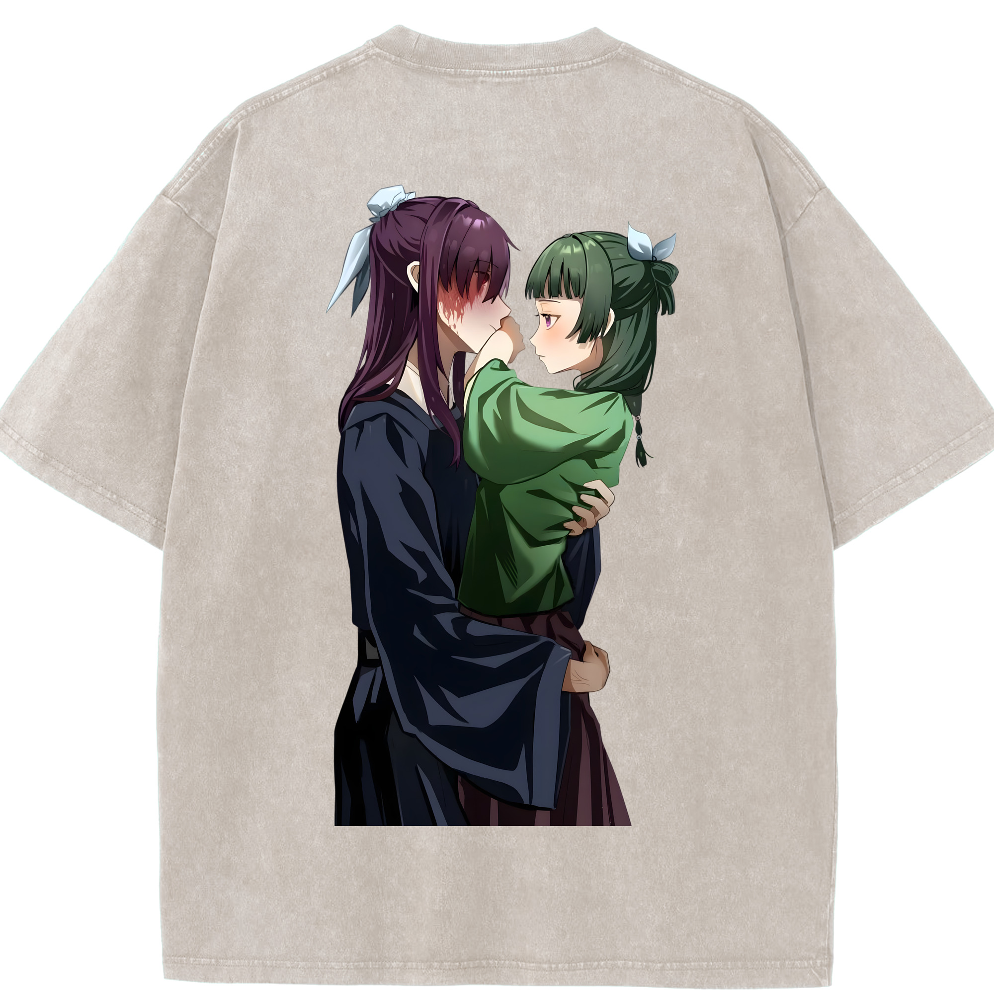 （画像用） 薬屋のひとりごと The Apothecary Diaries 綿100% ヴィンテージ風 半袖Tシャツ（背面プリント）