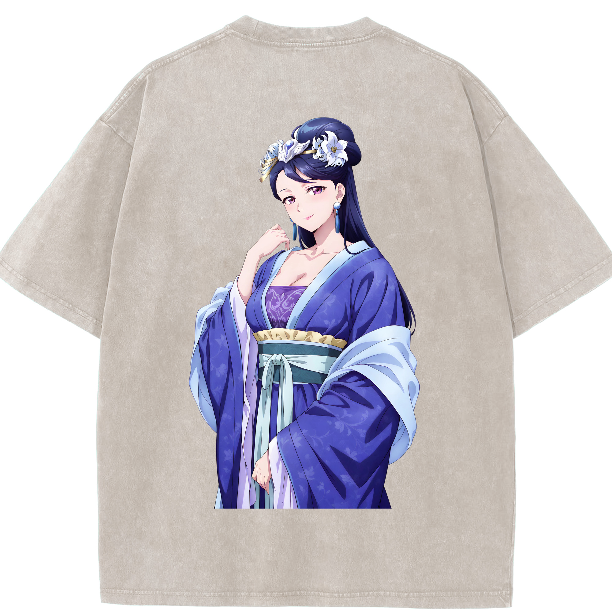 （画像用） 薬屋のひとりごと The Apothecary Diaries 綿100% ヴィンテージ風 半袖Tシャツ（背面プリント）