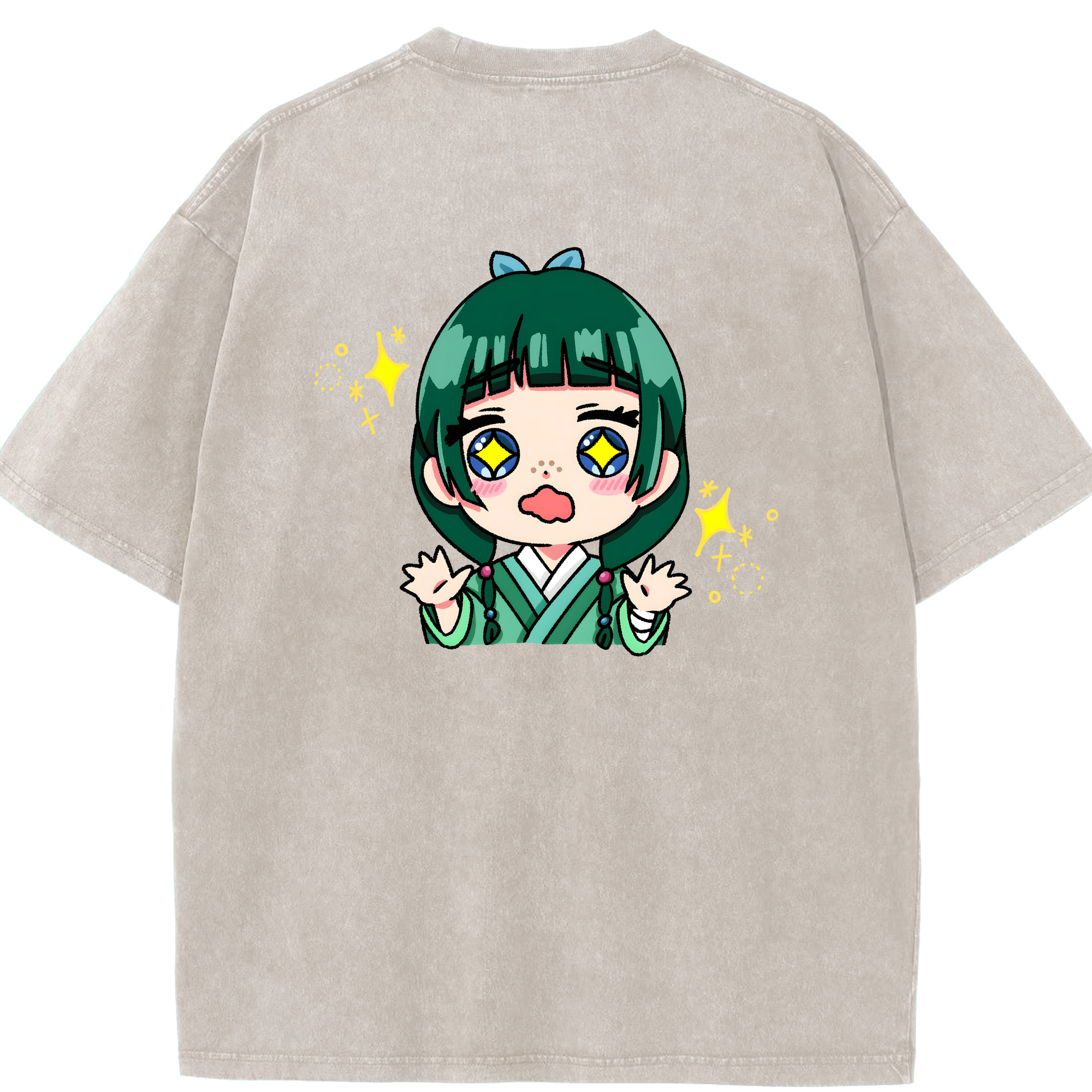 （画像用） 薬屋のひとりごと The Apothecary Diaries 綿100% ヴィンテージ風 半袖Tシャツ（背面プリント）