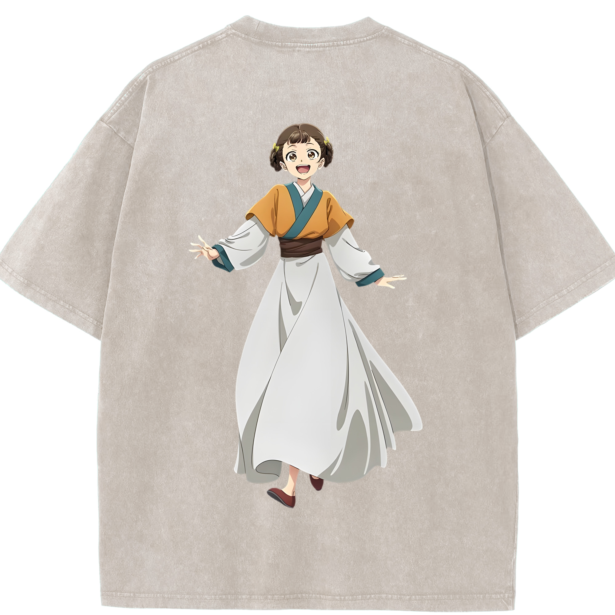 （画像用） 薬屋のひとりごと The Apothecary Diaries 綿100% ヴィンテージ風 半袖Tシャツ（背面プリント）