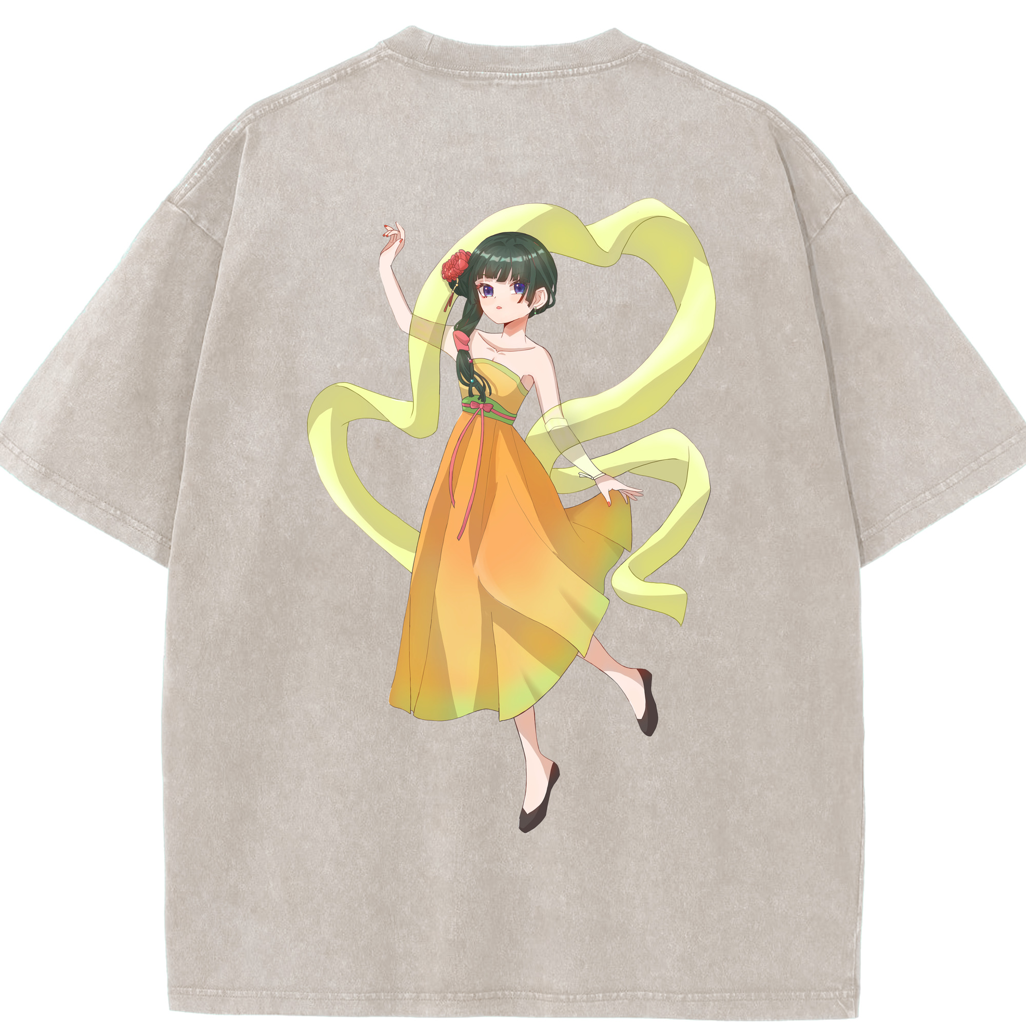 （画像用） 薬屋のひとりごと The Apothecary Diaries 綿100% ヴィンテージ風 半袖Tシャツ（背面プリント）