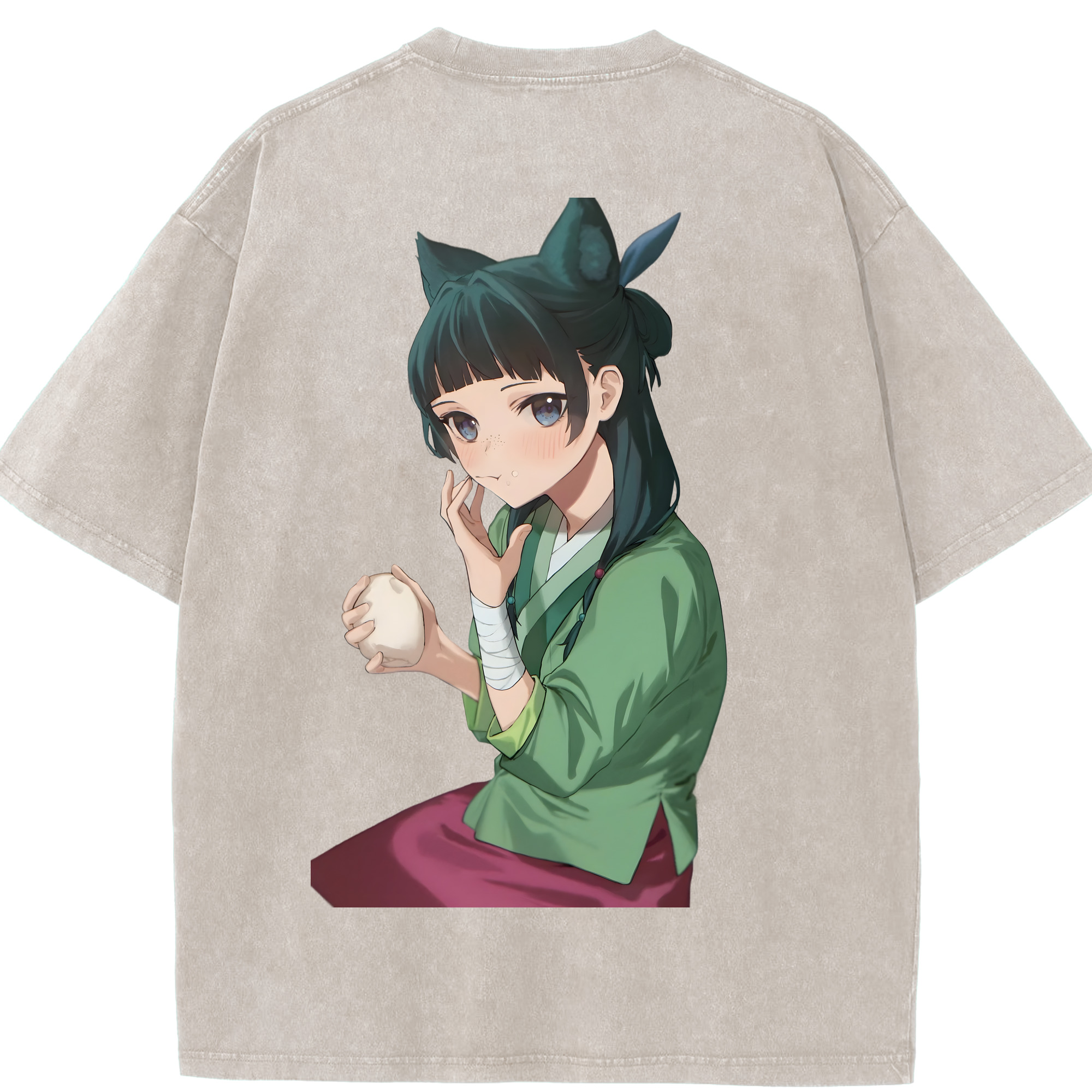 （画像用） 薬屋のひとりごと The Apothecary Diaries 綿100% ヴィンテージ風 半袖Tシャツ（背面プリント）