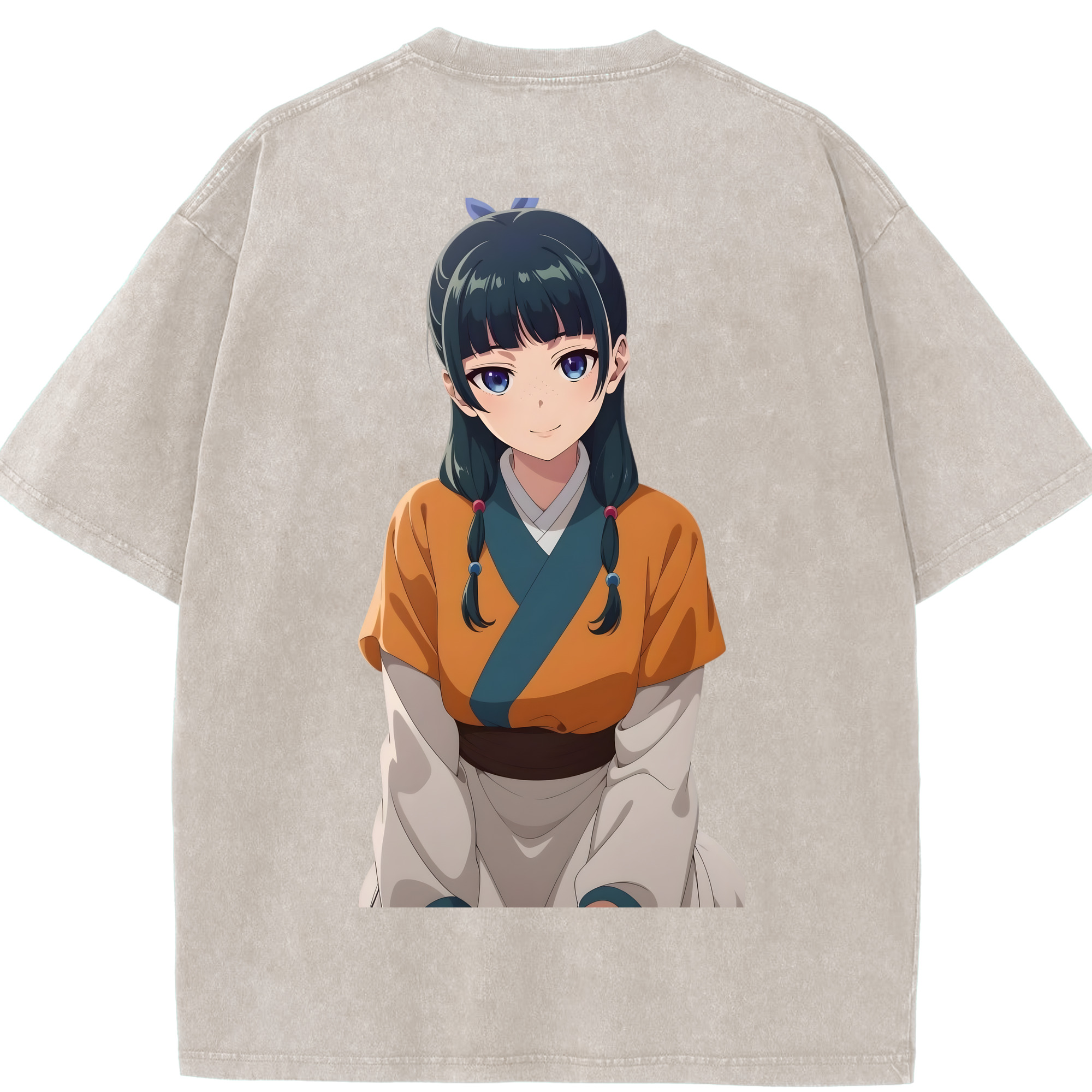 （画像用） 薬屋のひとりごと The Apothecary Diaries 綿100% ヴィンテージ風 半袖Tシャツ（背面プリント）