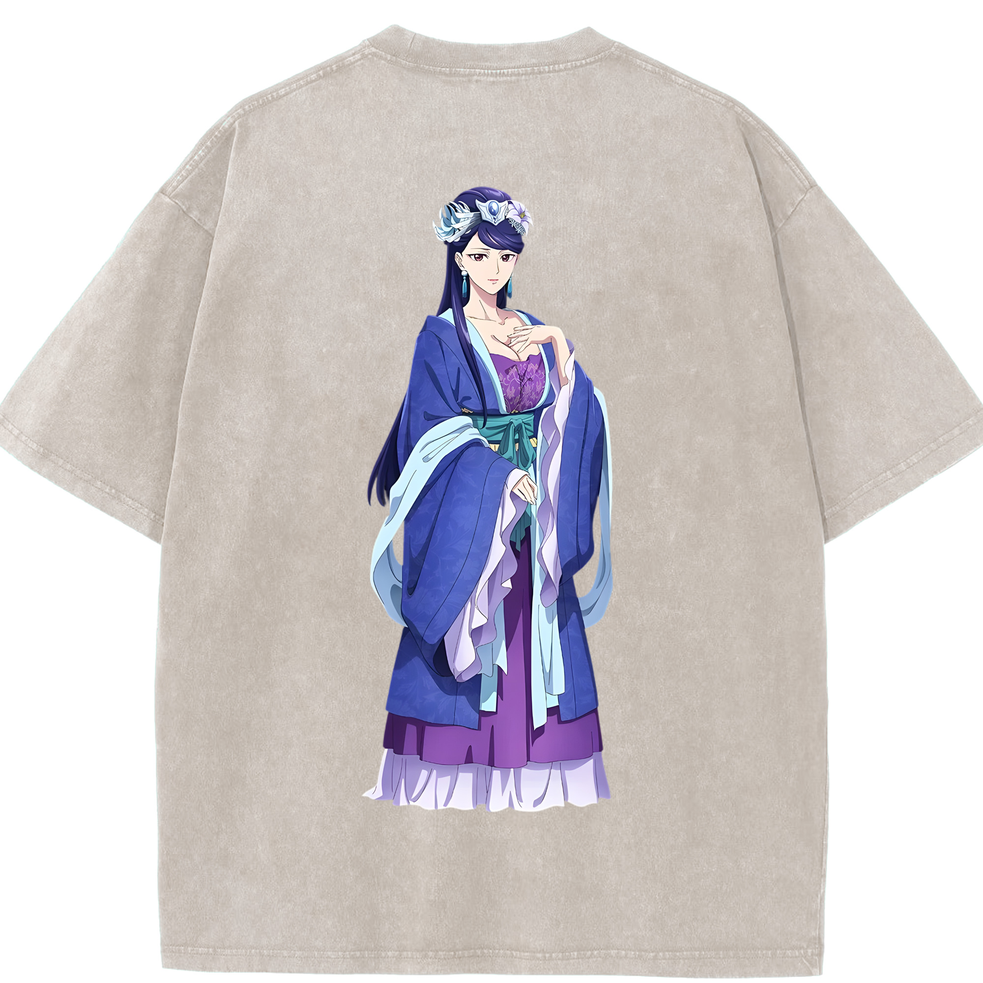 （画像用） 薬屋のひとりごと The Apothecary Diaries 綿100% ヴィンテージ風 半袖Tシャツ（背面プリント）