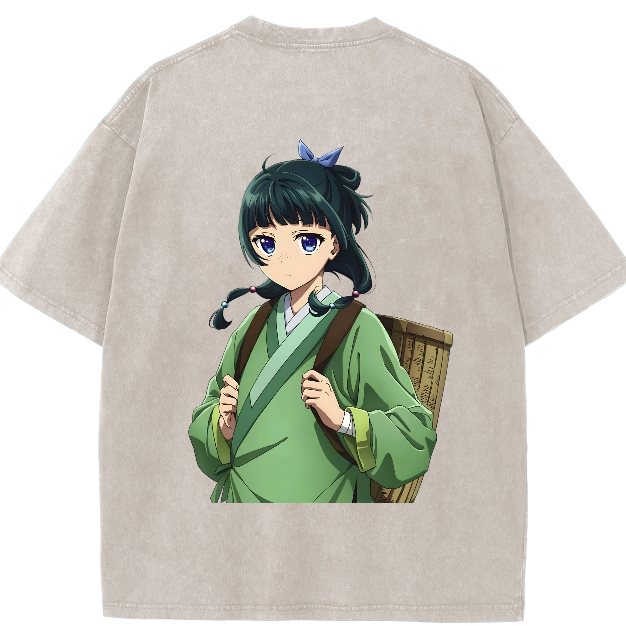 （画像用） 薬屋のひとりごと The Apothecary Diaries 綿100% ヴィンテージ風 半袖Tシャツ（背面プリント）