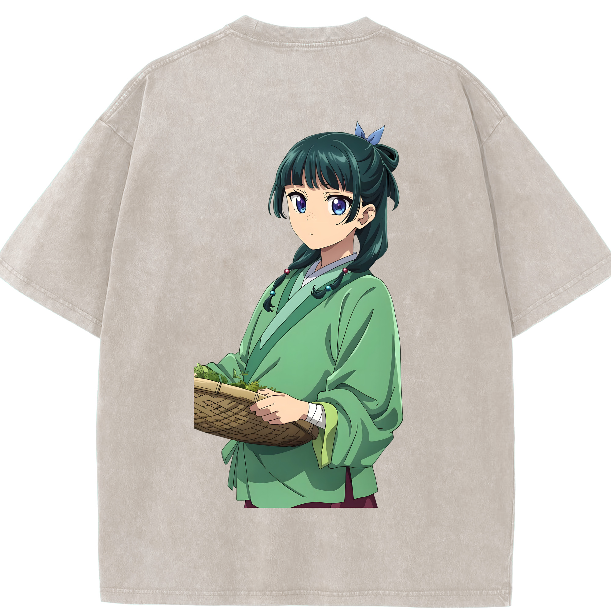 （画像用） 薬屋のひとりごと The Apothecary Diaries 綿100% ヴィンテージ風 半袖Tシャツ（背面プリント）