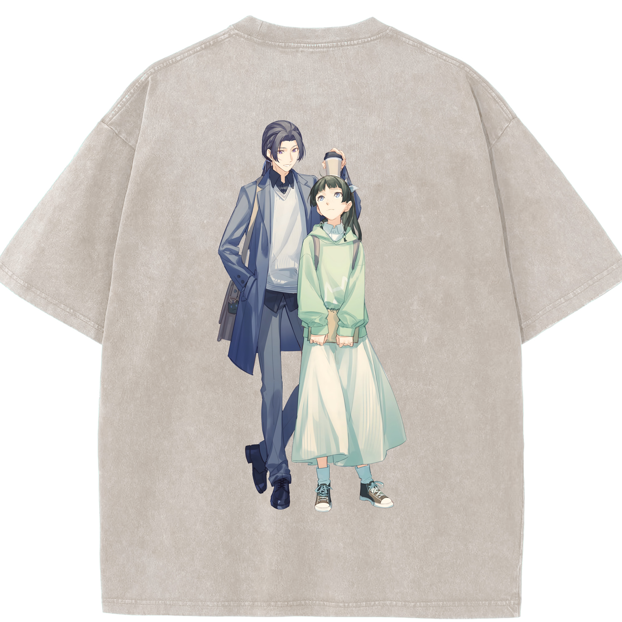 （画像用） 薬屋のひとりごと The Apothecary Diaries 綿100% ヴィンテージ風 半袖Tシャツ（背面プリント）