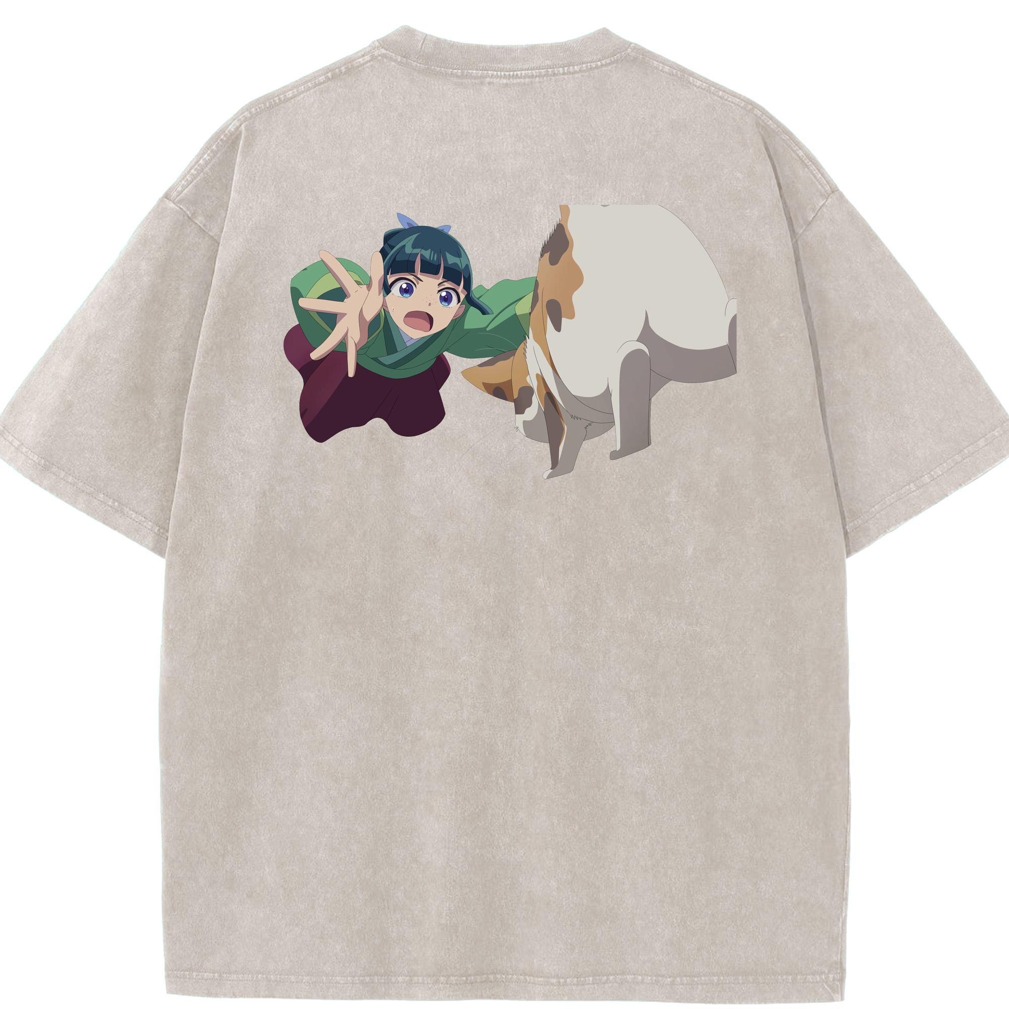 （画像用） 薬屋のひとりごと The Apothecary Diaries 綿100% ヴィンテージ風 半袖Tシャツ（背面プリント）