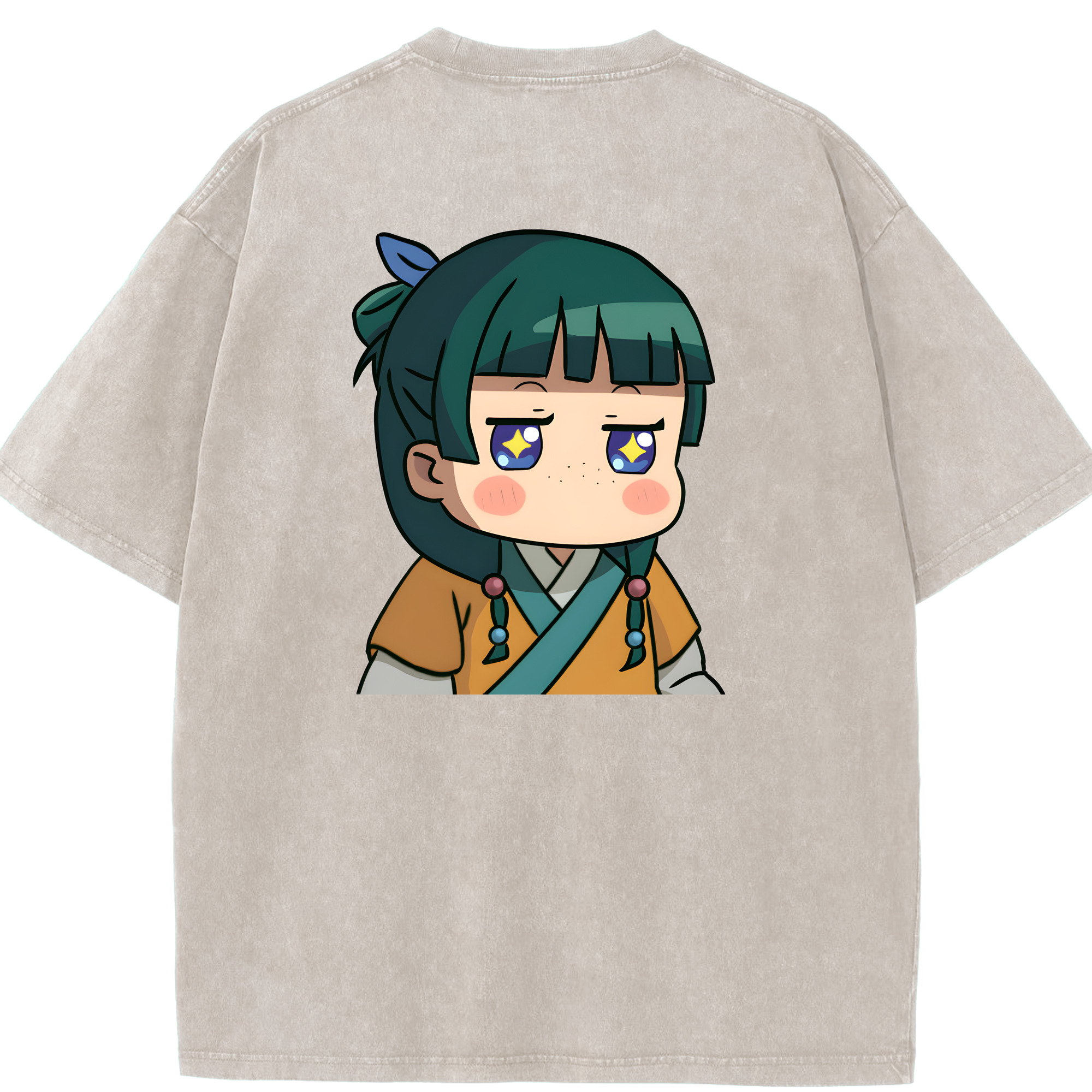 （画像用） 薬屋のひとりごと The Apothecary Diaries 綿100% ヴィンテージ風 半袖Tシャツ（背面プリント）