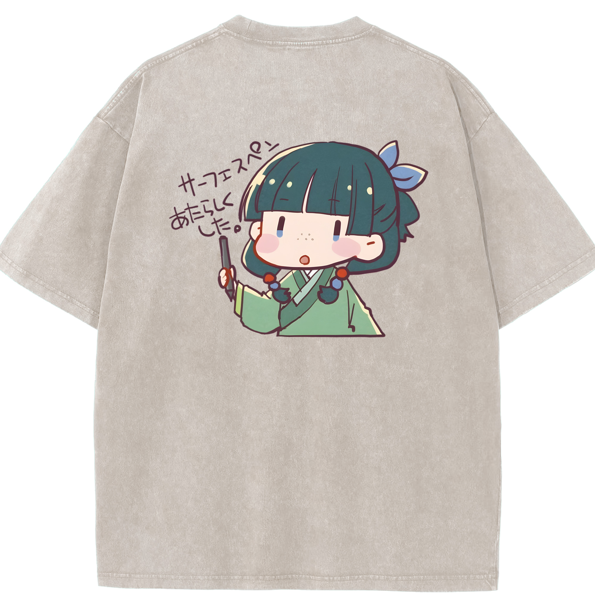 （画像用） 薬屋のひとりごと The Apothecary Diaries 綿100% ヴィンテージ風 半袖Tシャツ（背面プリント）
