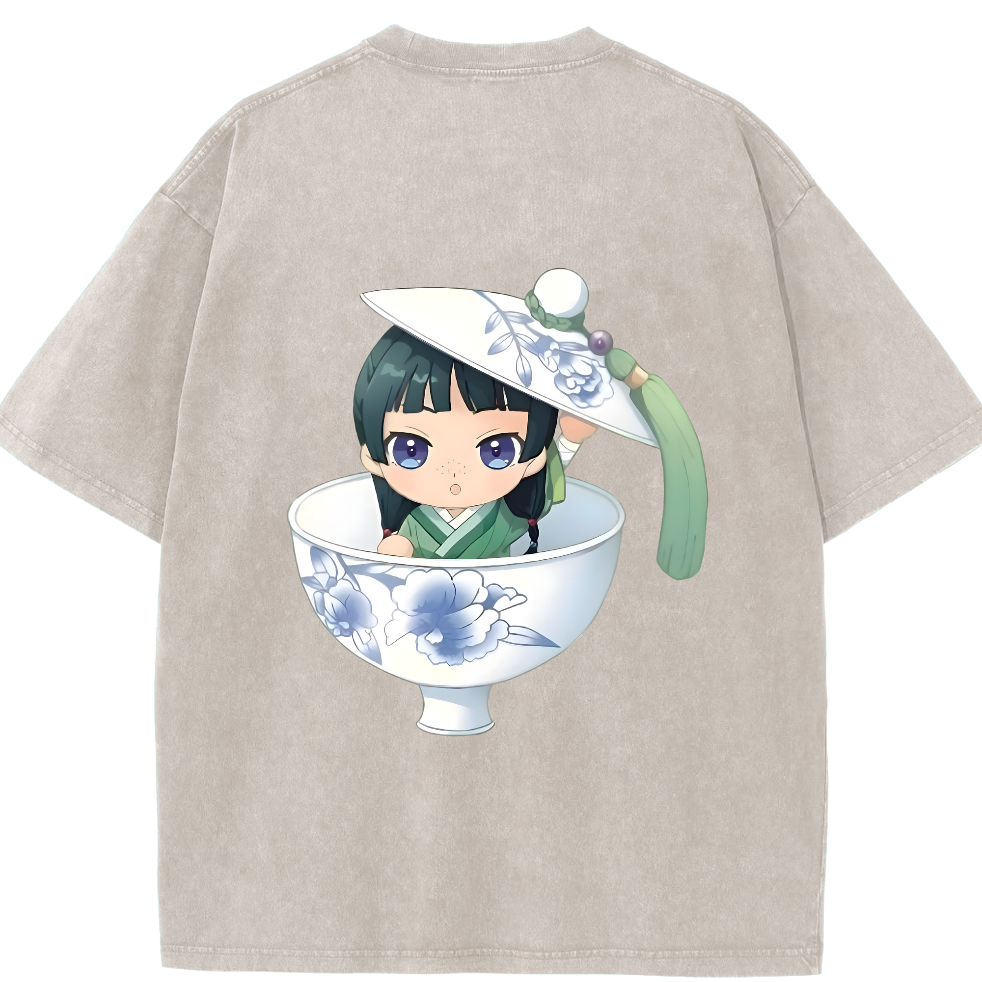 （画像用） 薬屋のひとりごと The Apothecary Diaries 綿100% ヴィンテージ風 半袖Tシャツ（背面プリント）