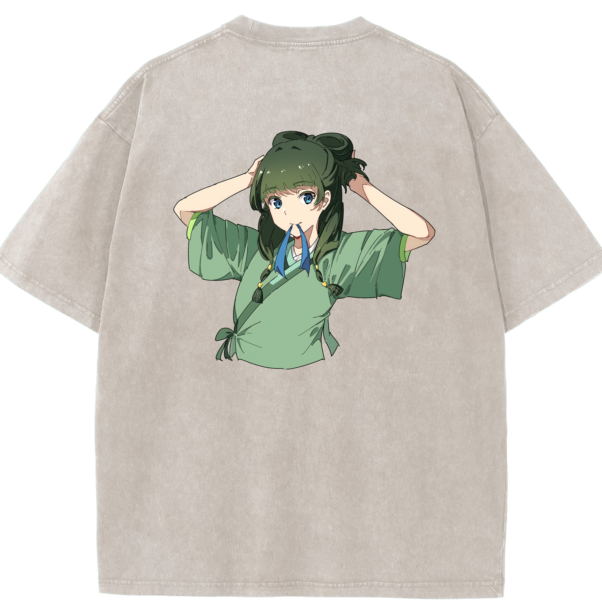 （画像用） 薬屋のひとりごと The Apothecary Diaries 綿100% ヴィンテージ風 半袖Tシャツ（背面プリント）