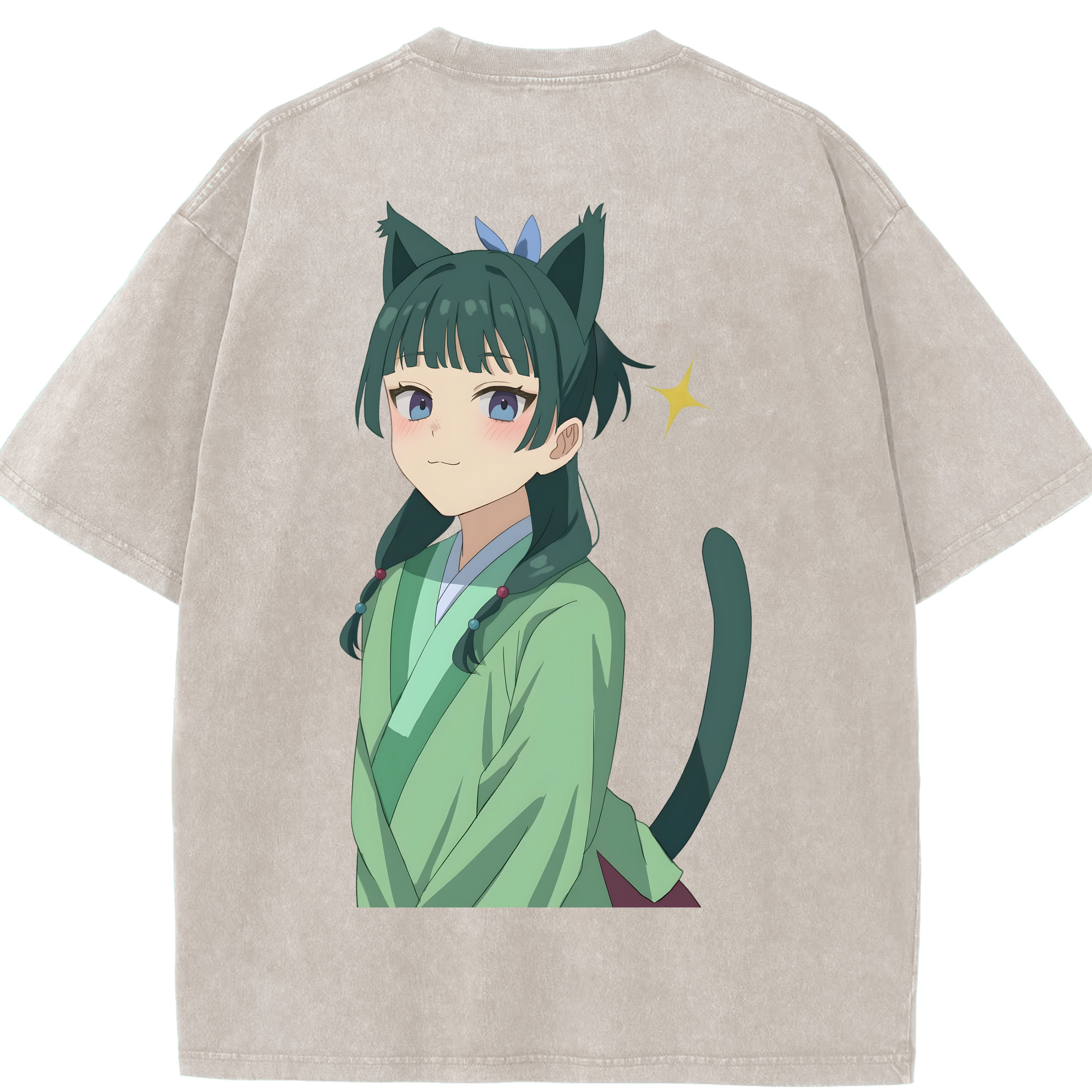 （画像用） 薬屋のひとりごと The Apothecary Diaries 綿100% ヴィンテージ風 半袖Tシャツ（背面プリント）